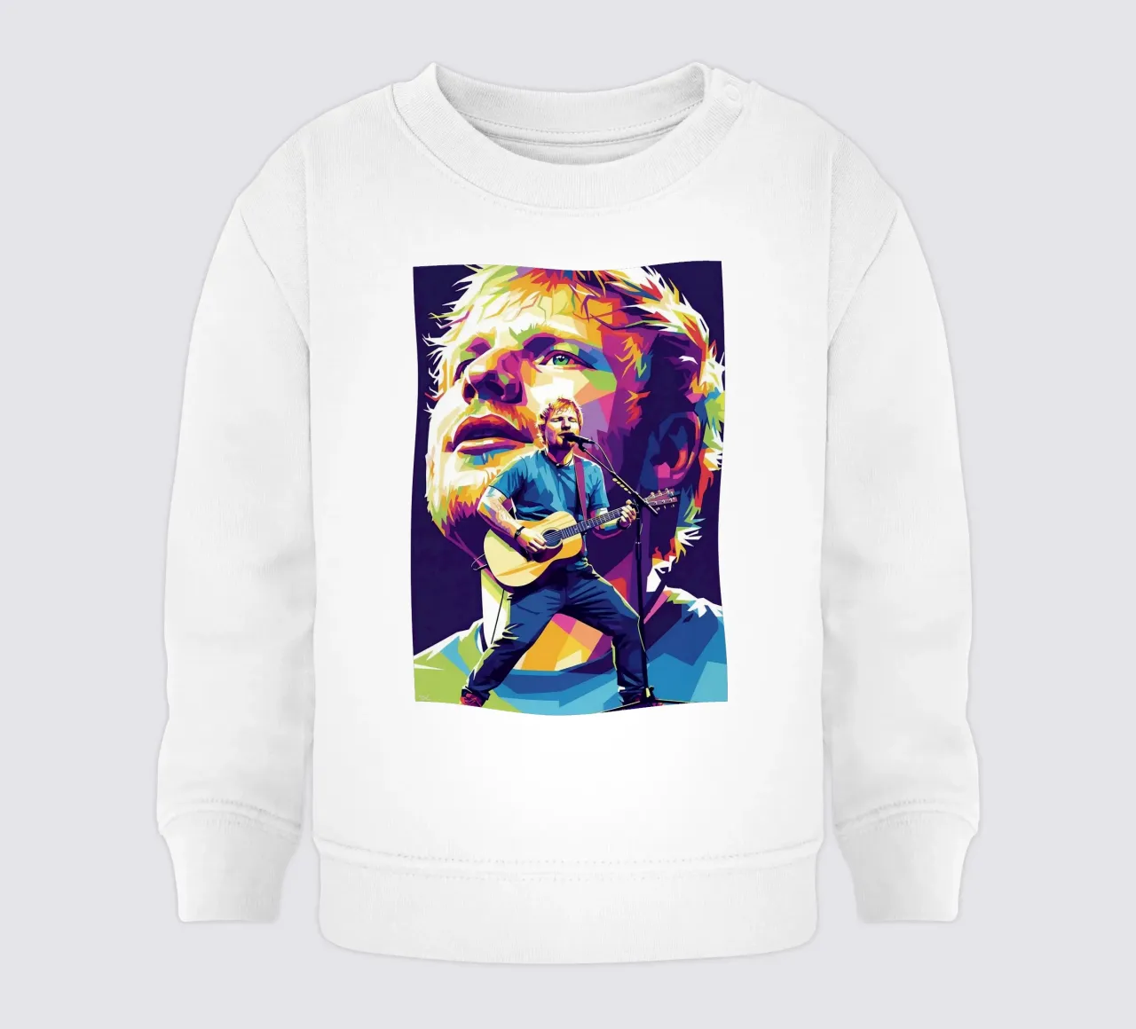 Ed Sheeran pop art felpa neonato da Hantamrata