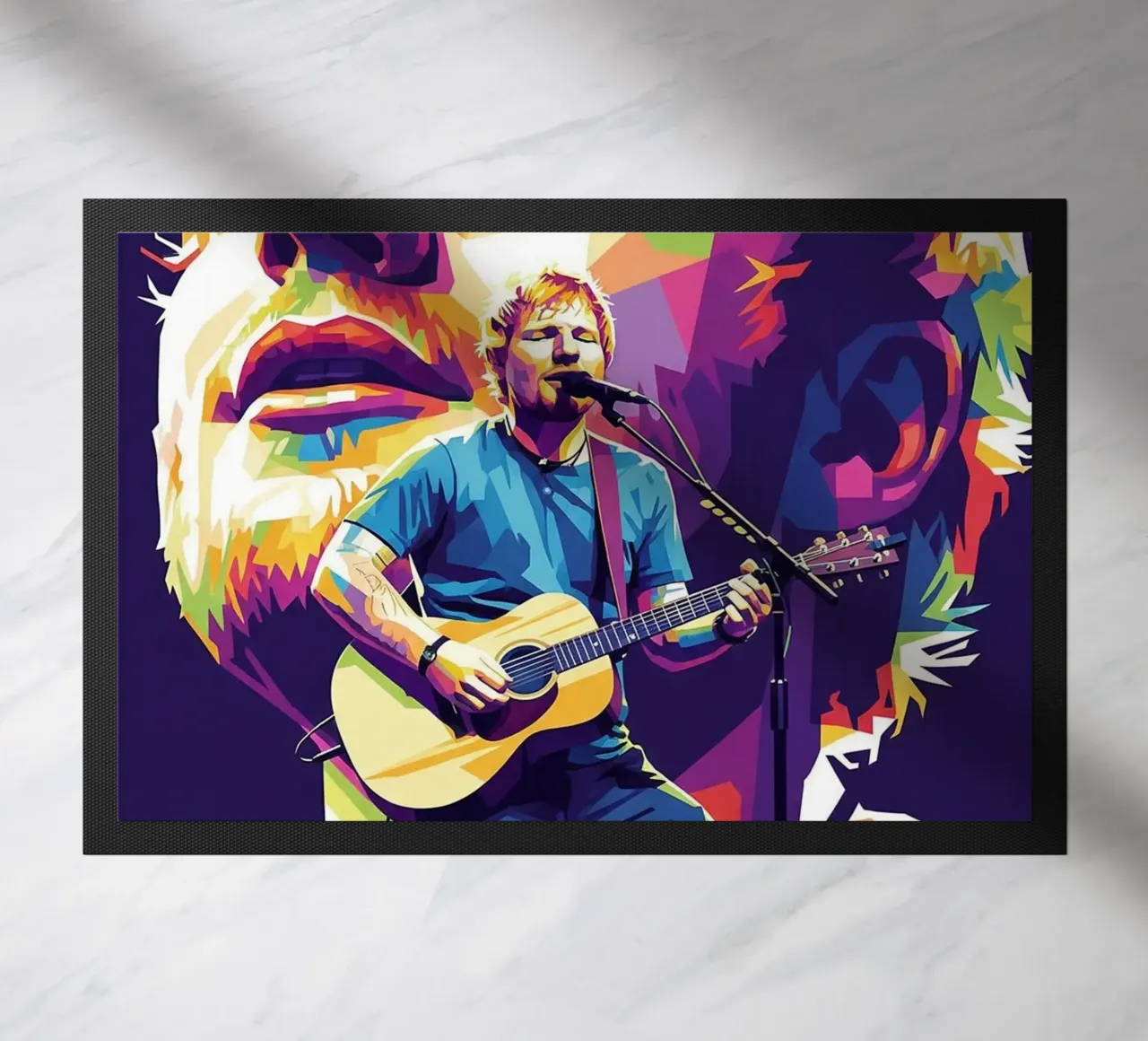 Ed Sheeran pop art zerbino da Hantamrata