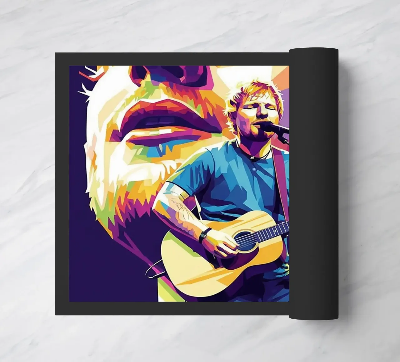 Ed Sheeran pop art zerbino da Hantamrata