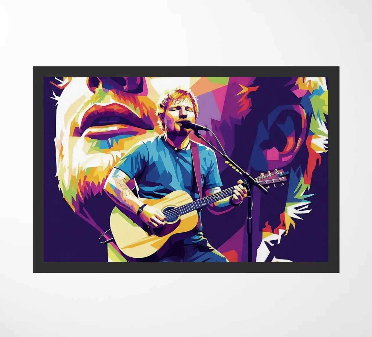 Ed Sheeran pop art zerbino da Hantamrata
