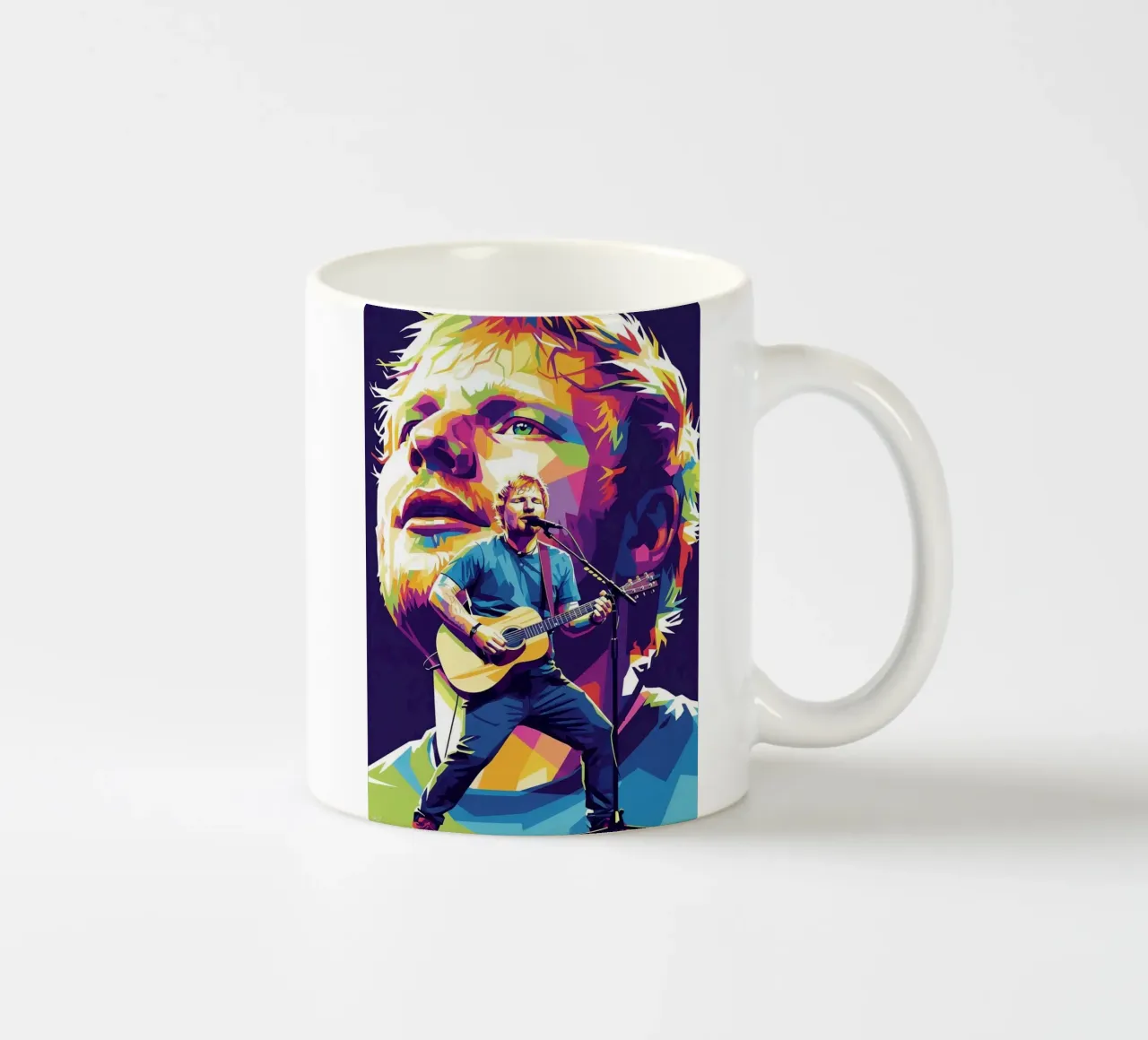 Ed Sheeran pop art tazza in ceramica da Hantamrata