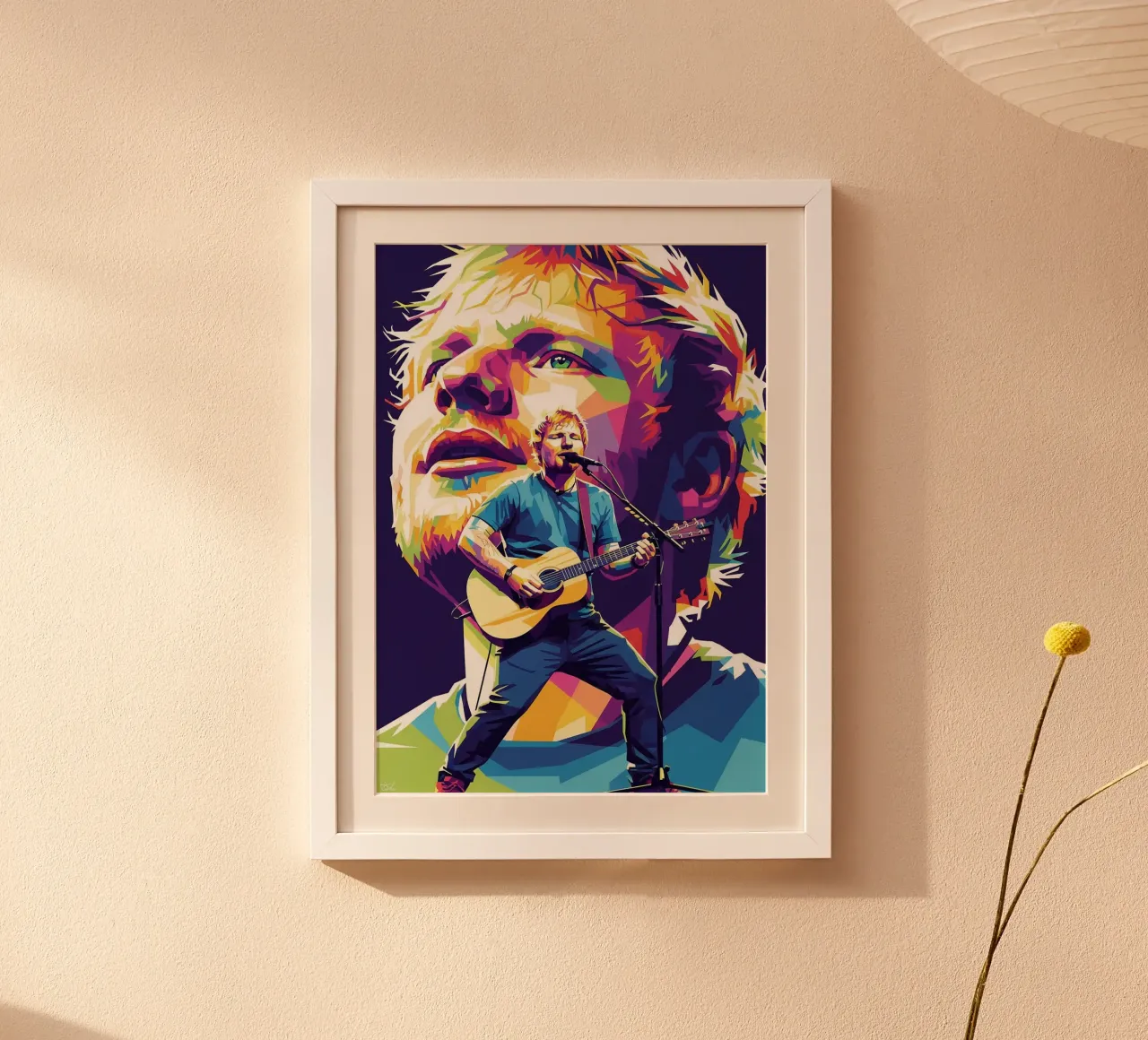 Ed Sheeran pop art poster da Hantamrata