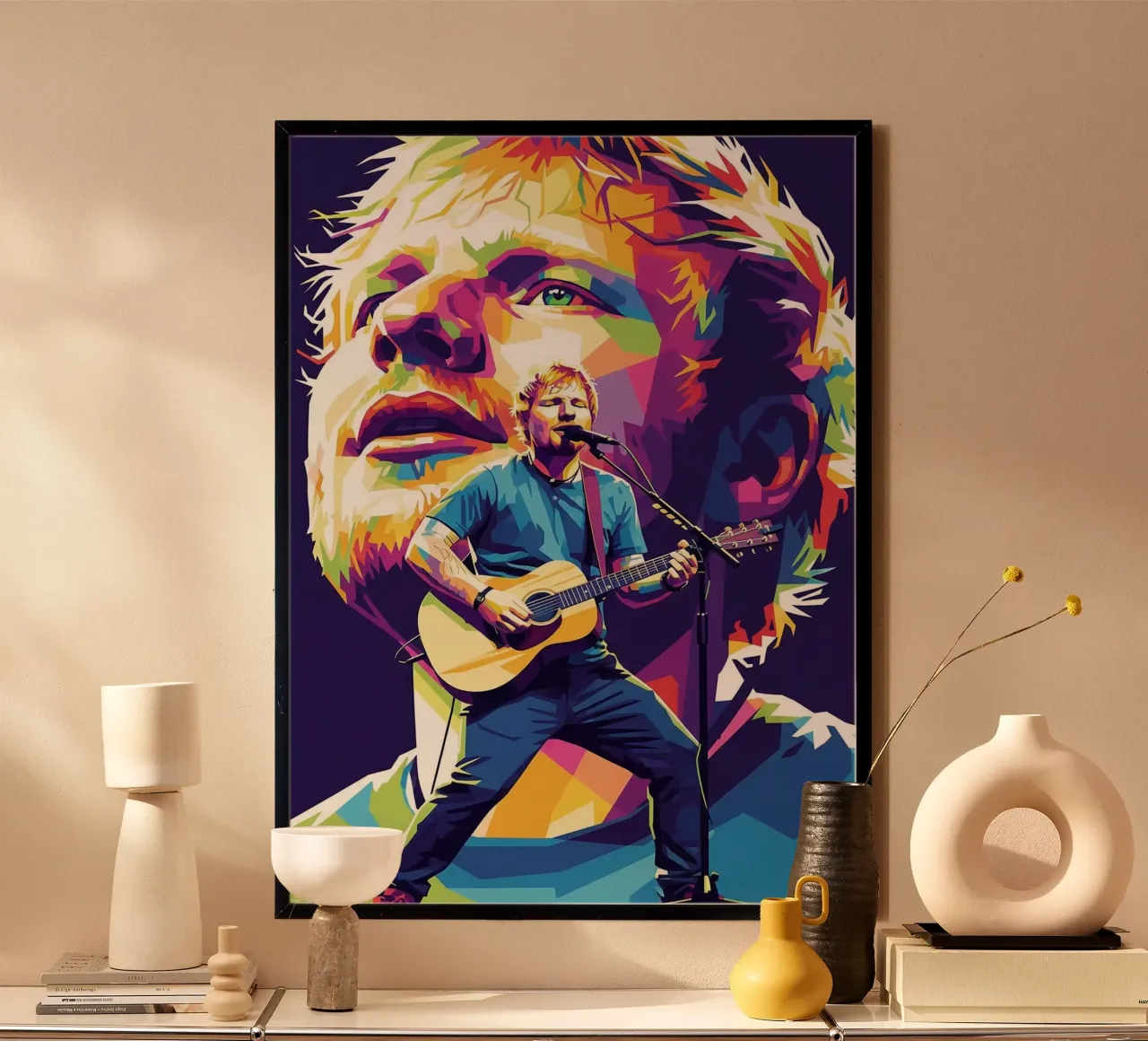 Ed Sheeran pop art poster da Hantamrata