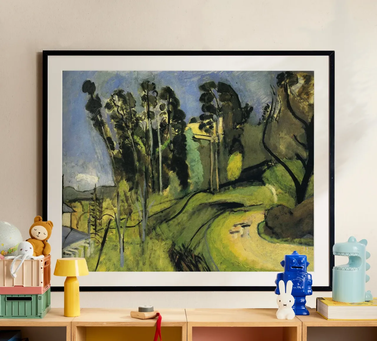 strada della foresta verde poster da briyan shop