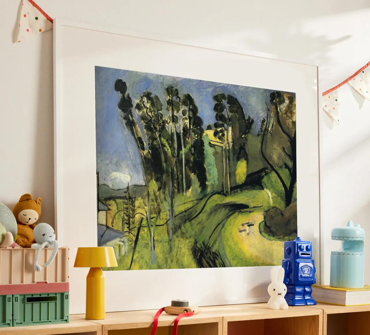 strada della foresta verde poster da briyan shop