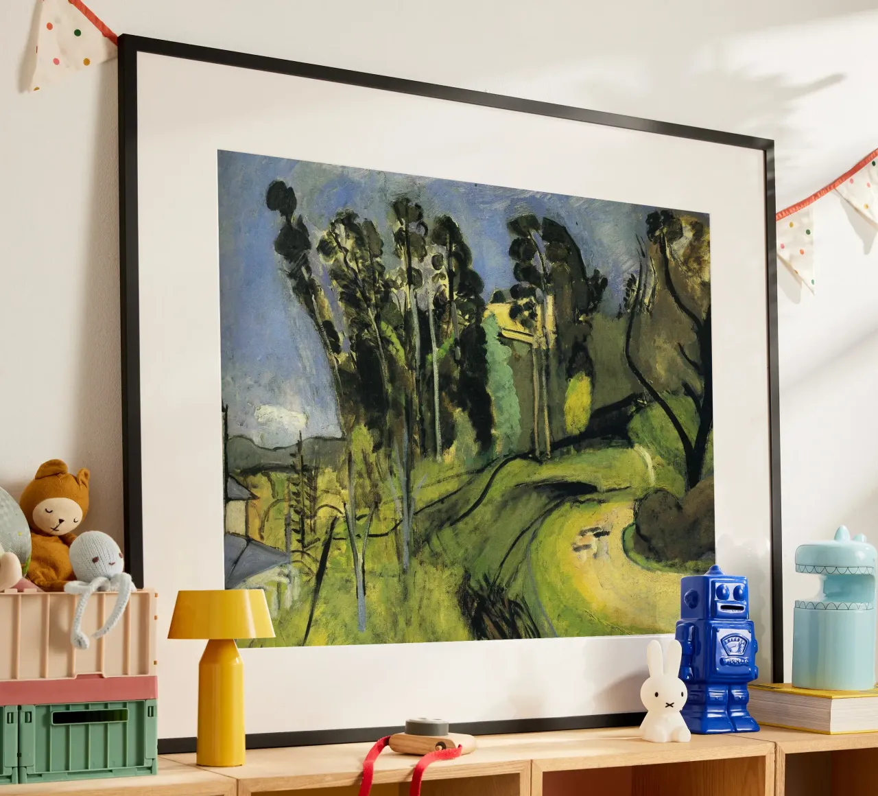 strada della foresta verde poster da briyan shop