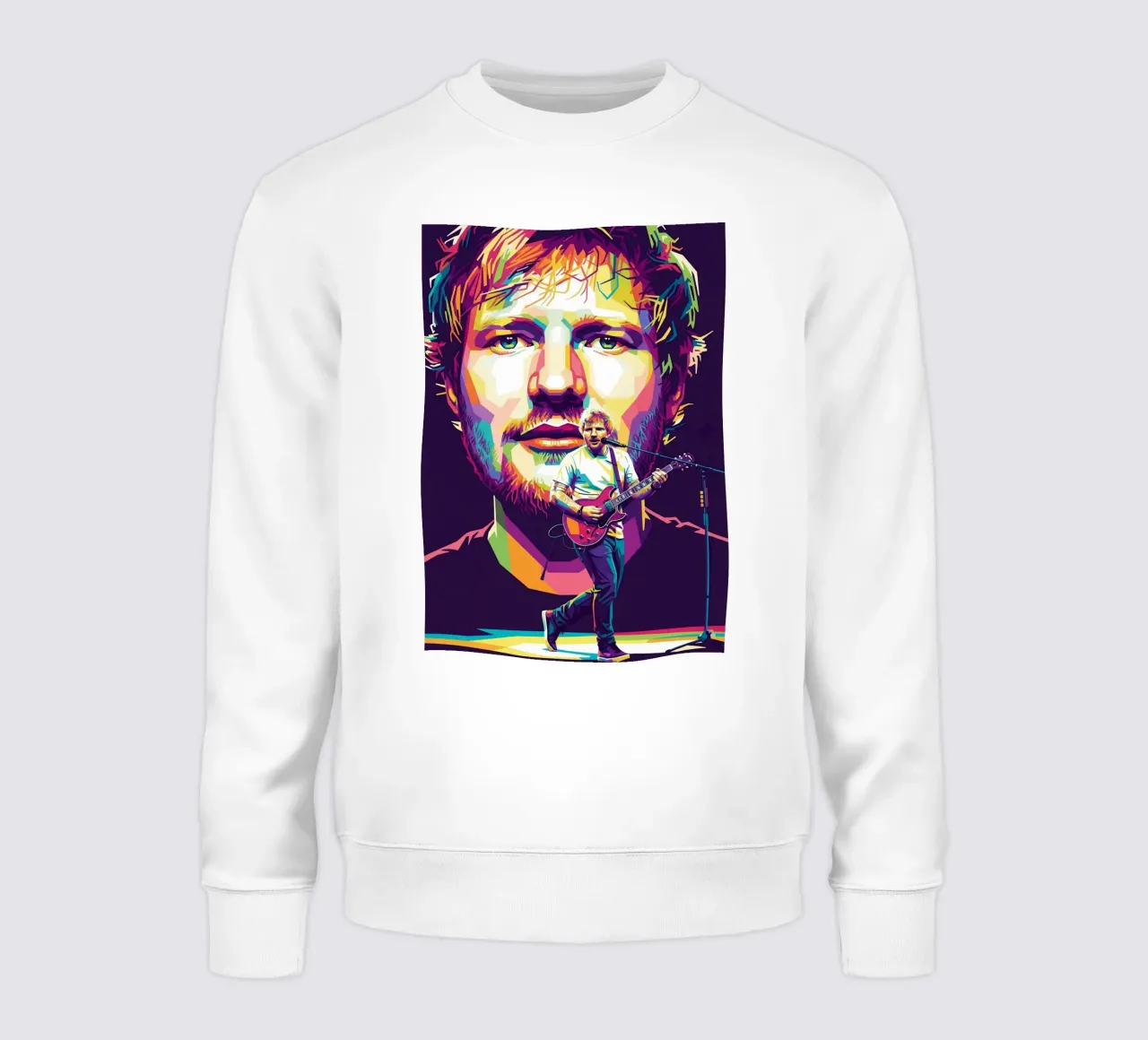 Ed Sheeran sul palco felpa da Hantamrata