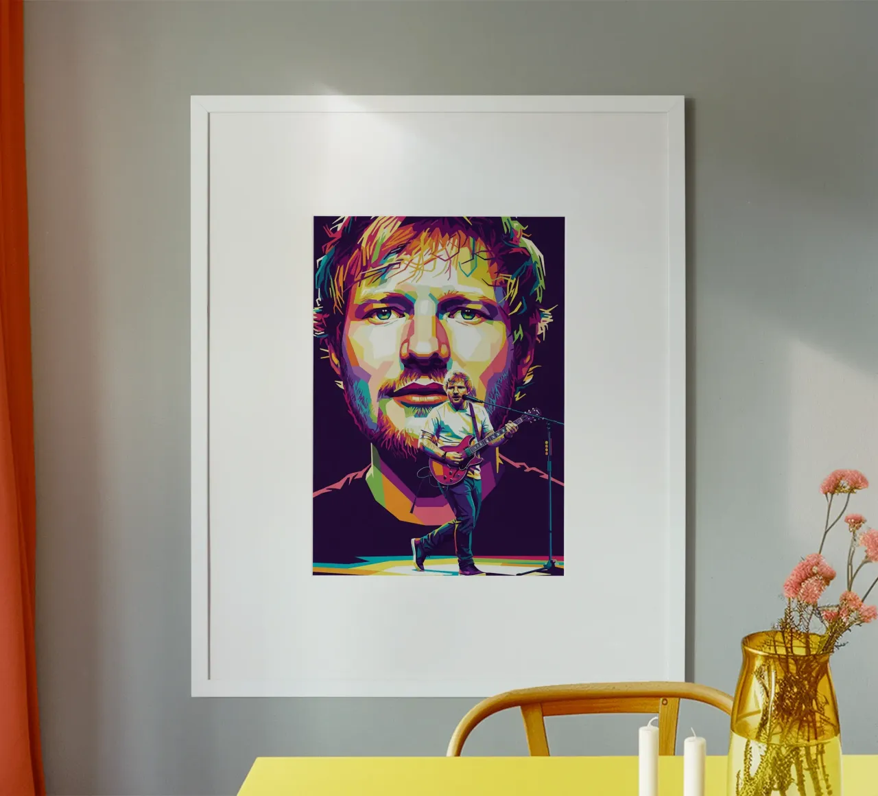 Ed Sheeran sul palco poster da Hantamrata