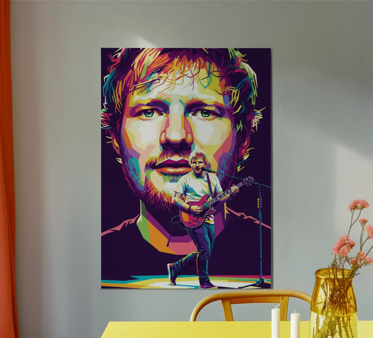 Ed Sheeran sul palco poster da Hantamrata