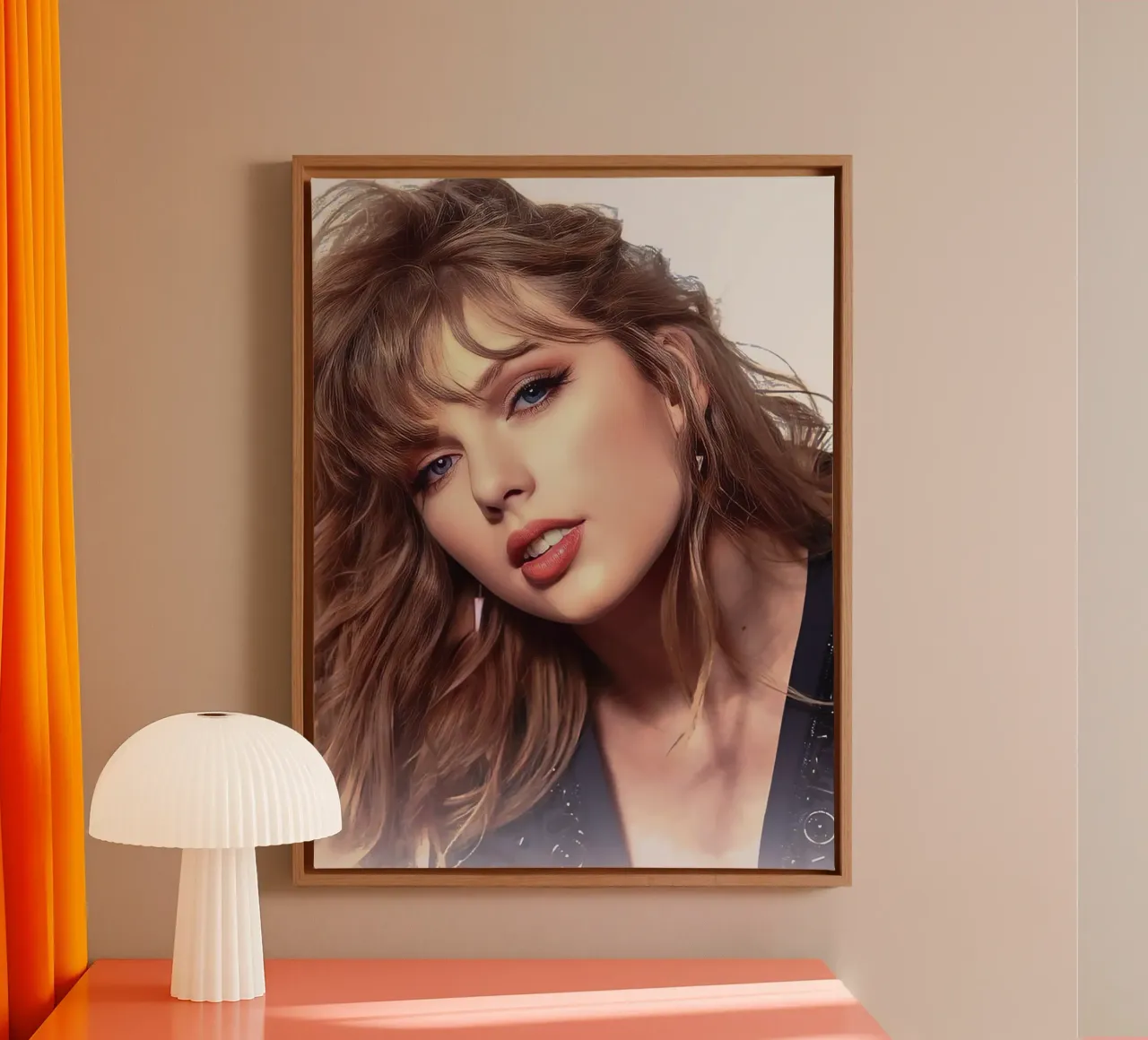 Taylor Swift tela con Cornice a cassetta da Musadad Shop