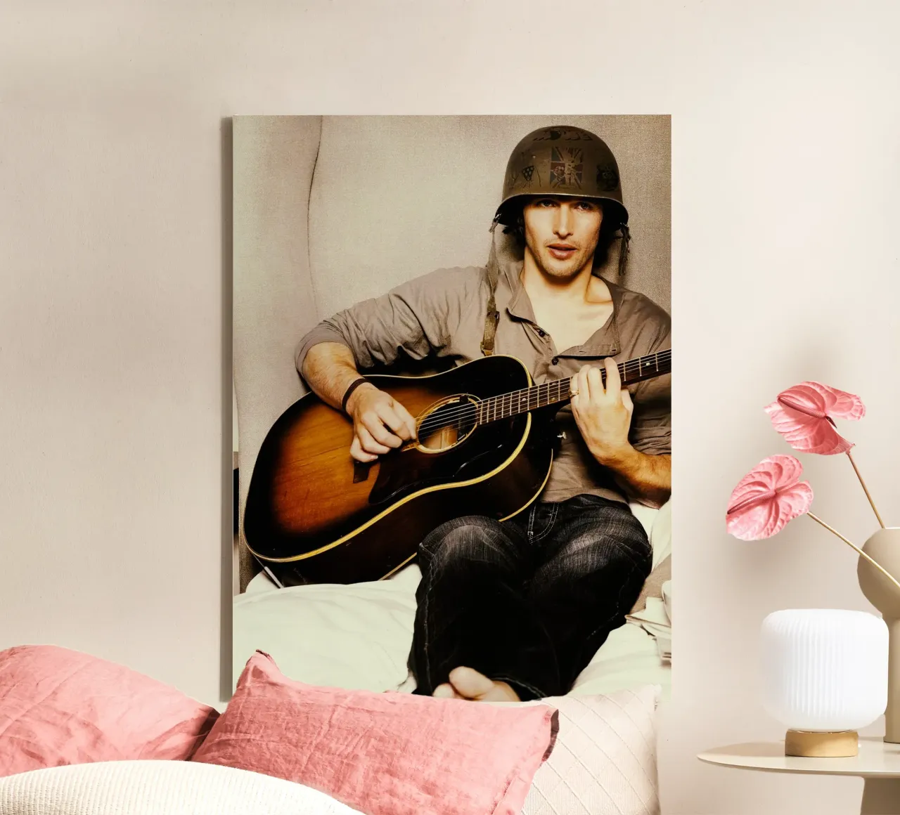 James Blunt tela con Cornice a cassetta da Musadad Shop