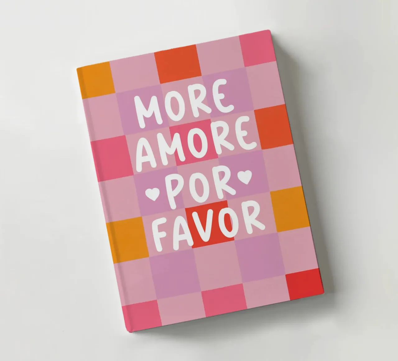 More Amore in a chess pattern notebook by Carinaprint