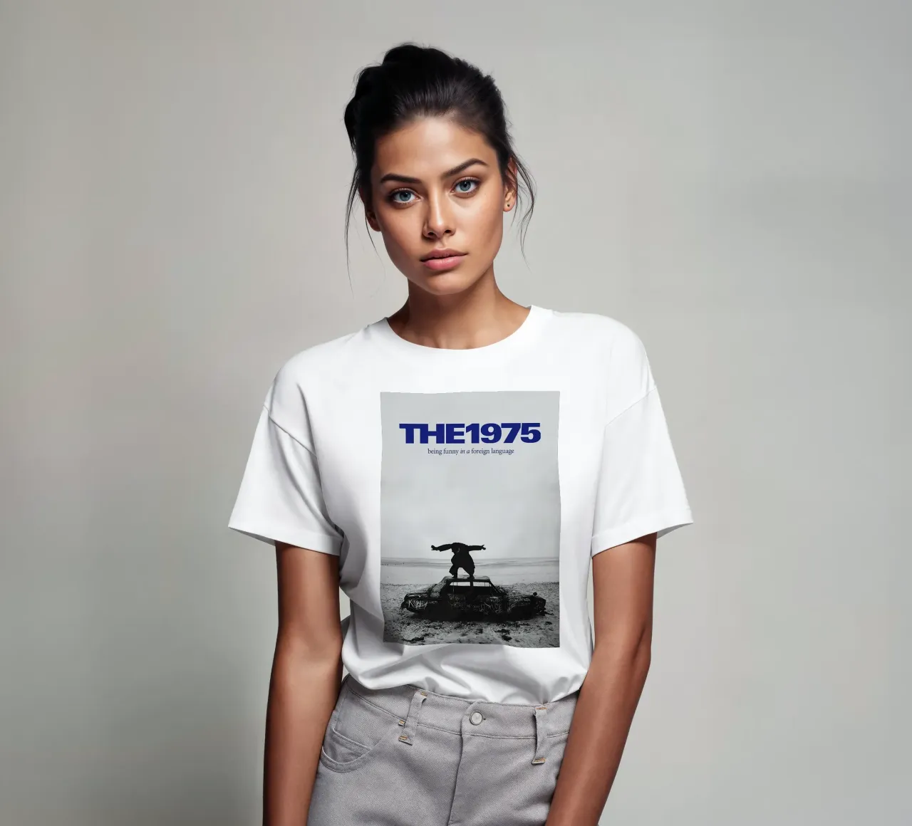 10 Being Funny In A Foreign Language t-shirt da vernice