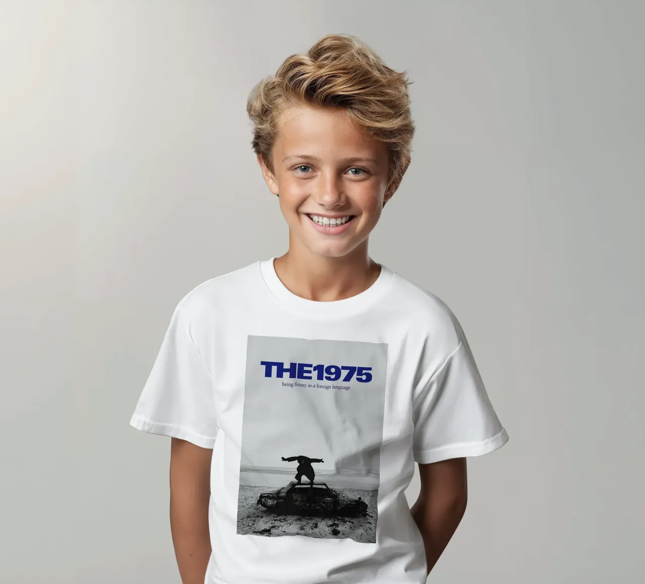 10 Being Funny In A Foreign Language t-shirt bambini da vernice