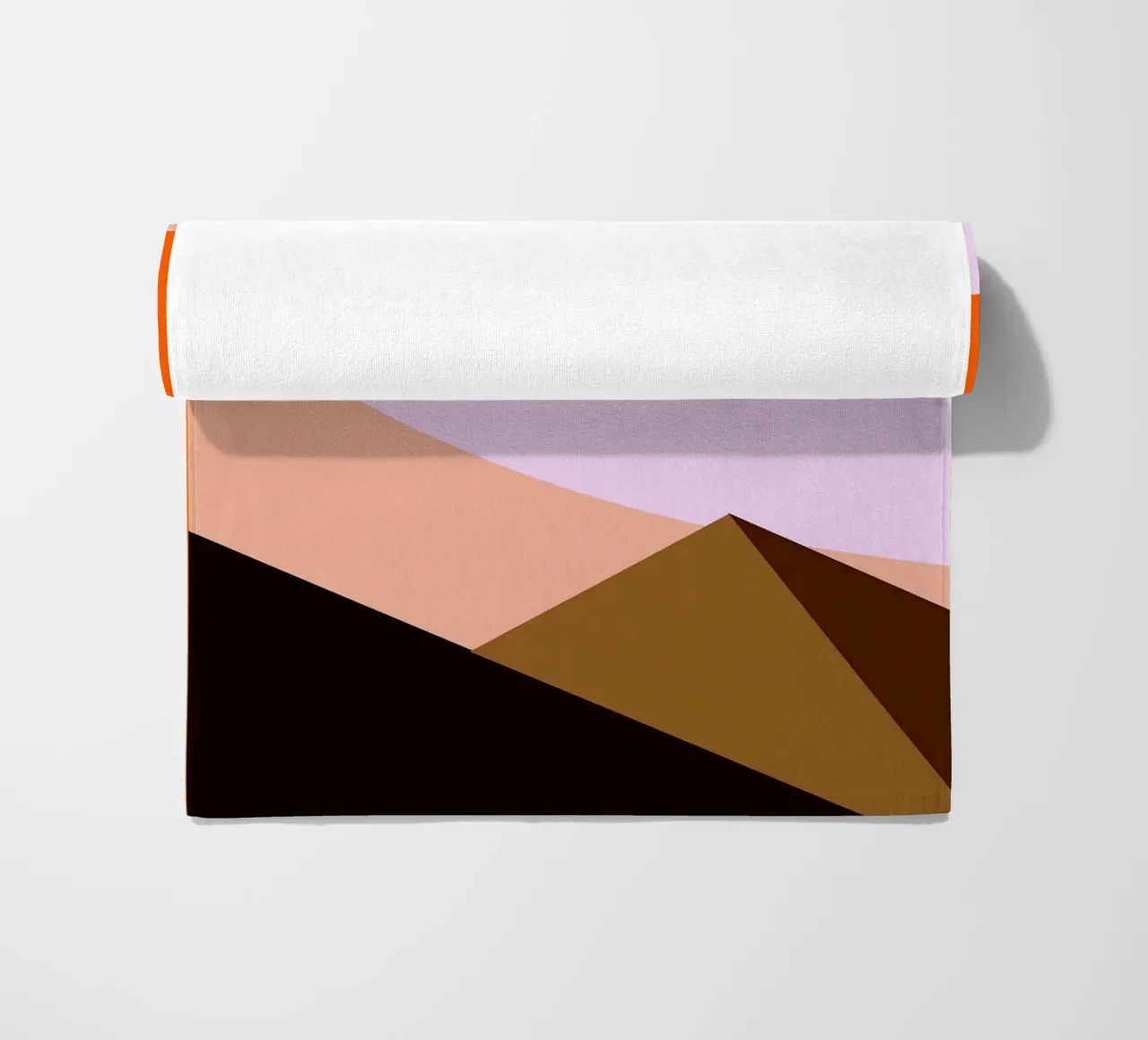 Paesaggio desertico minimalista con sole telo mare da Noah Bouchard
