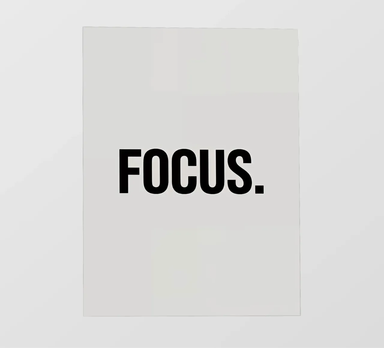 Focus Text Art pellicola backlit da Noah Bouchard