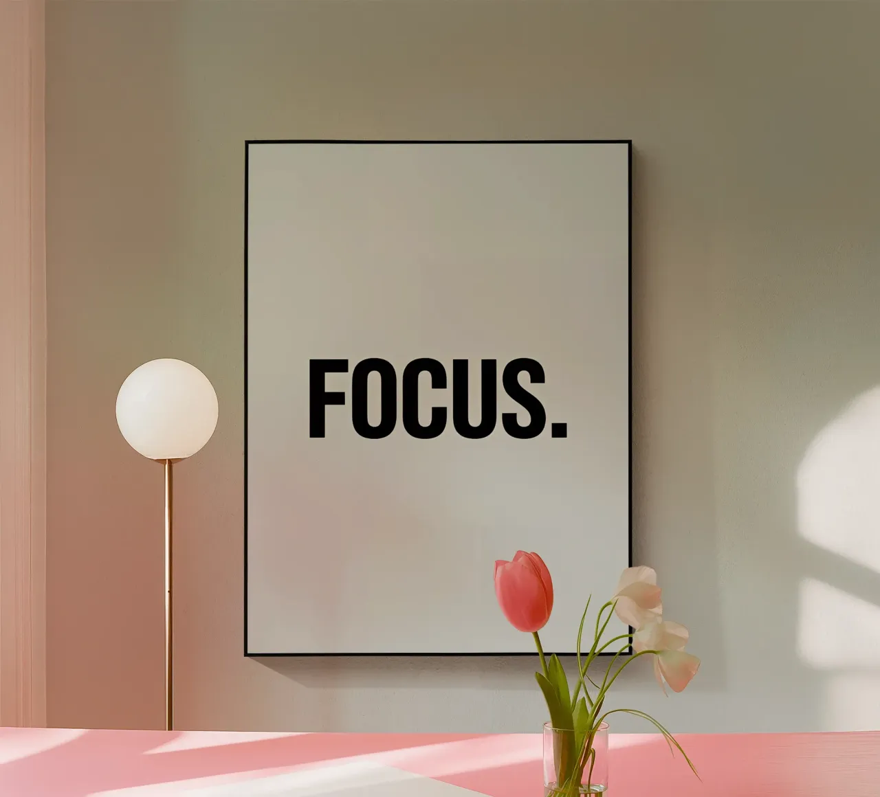 Focus Text Art plexiglass da Noah Bouchard