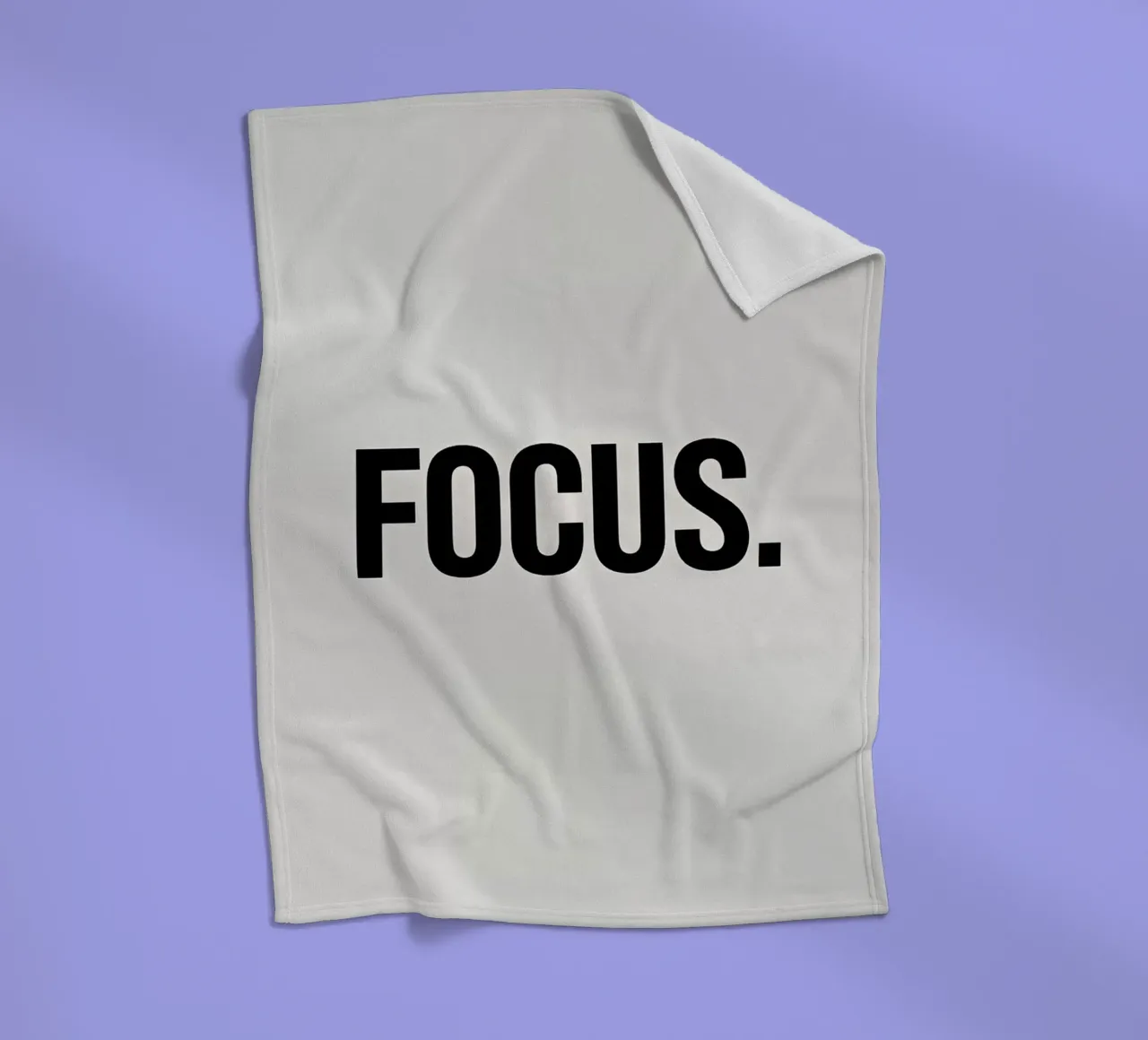 Focus Text Art coperta in pile da Noah Bouchard