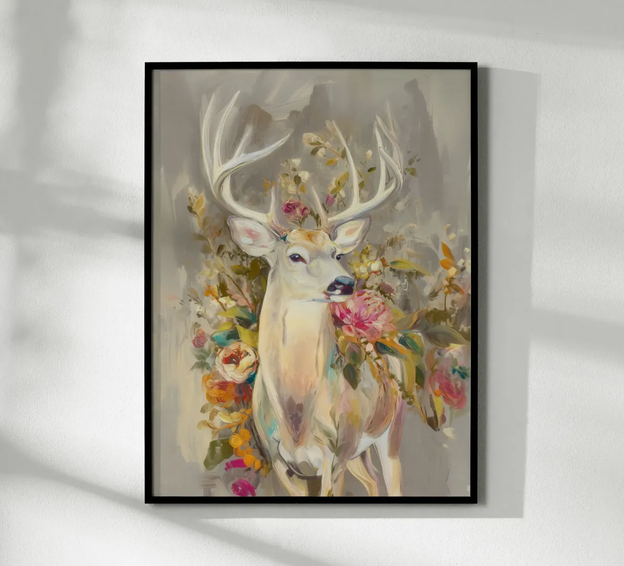Quadro di stile per il cervo poster da Carinaprint