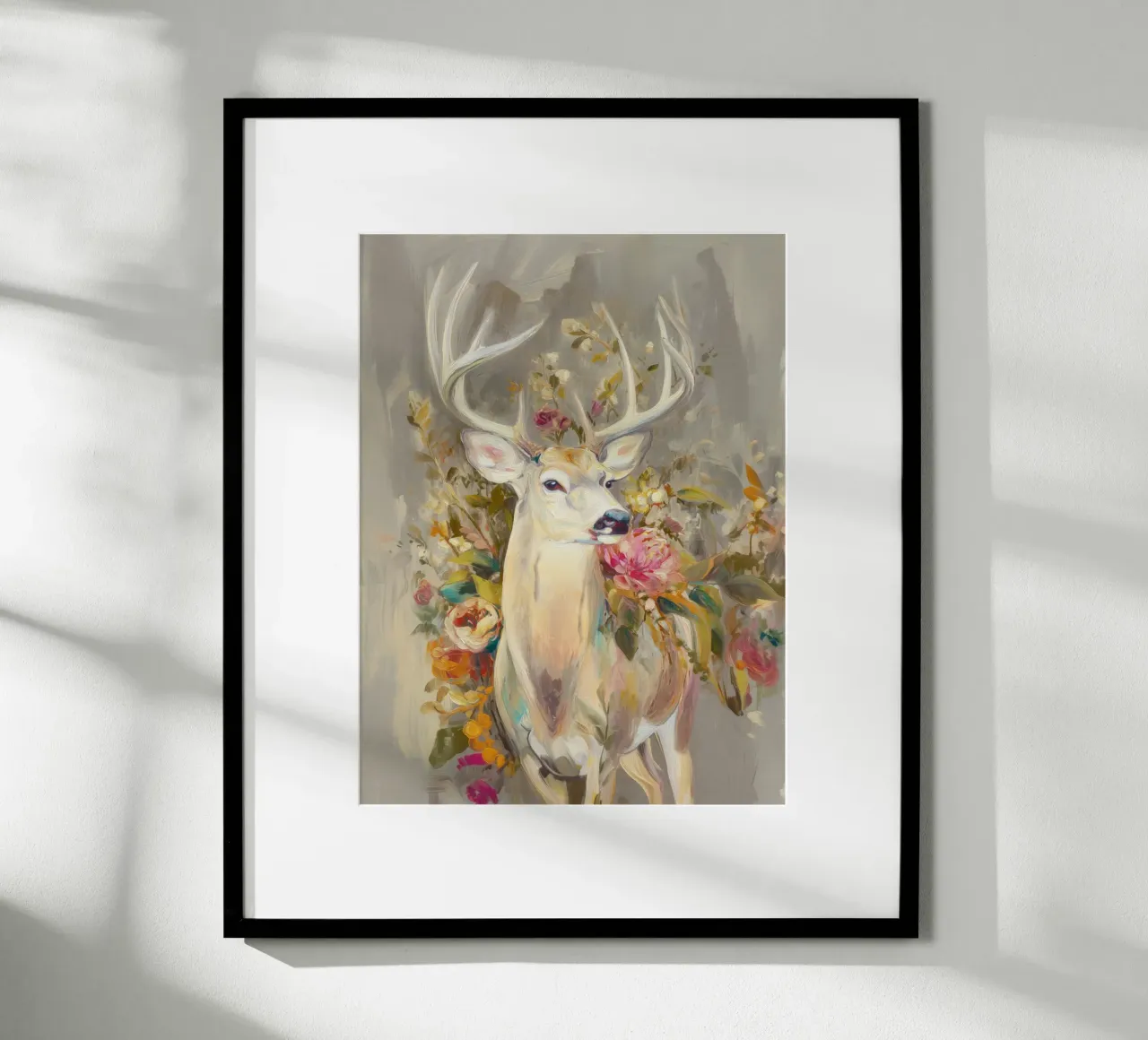 Quadro di stile per il cervo poster da Carinaprint