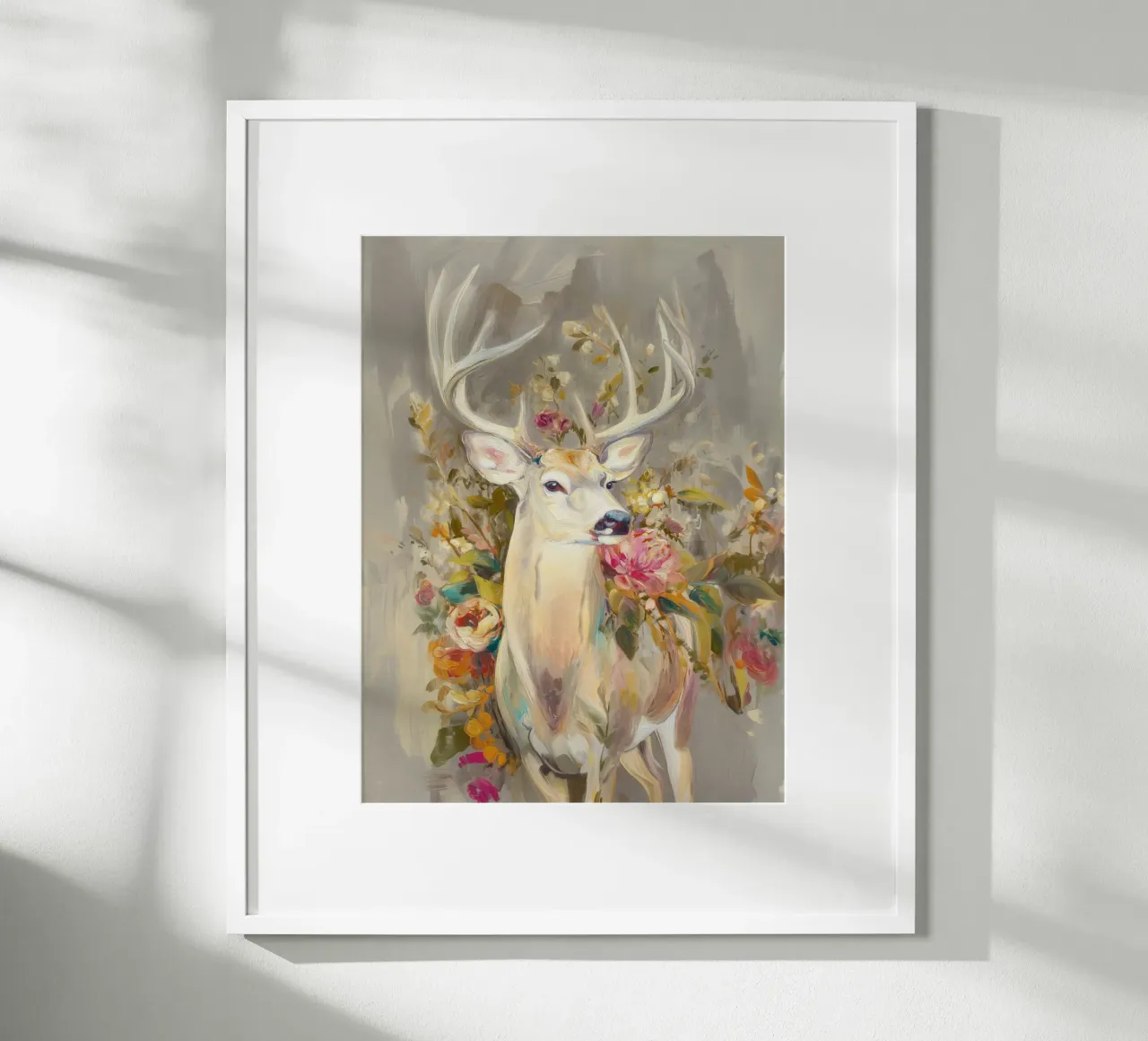 Quadro di stile per il cervo poster da Carinaprint