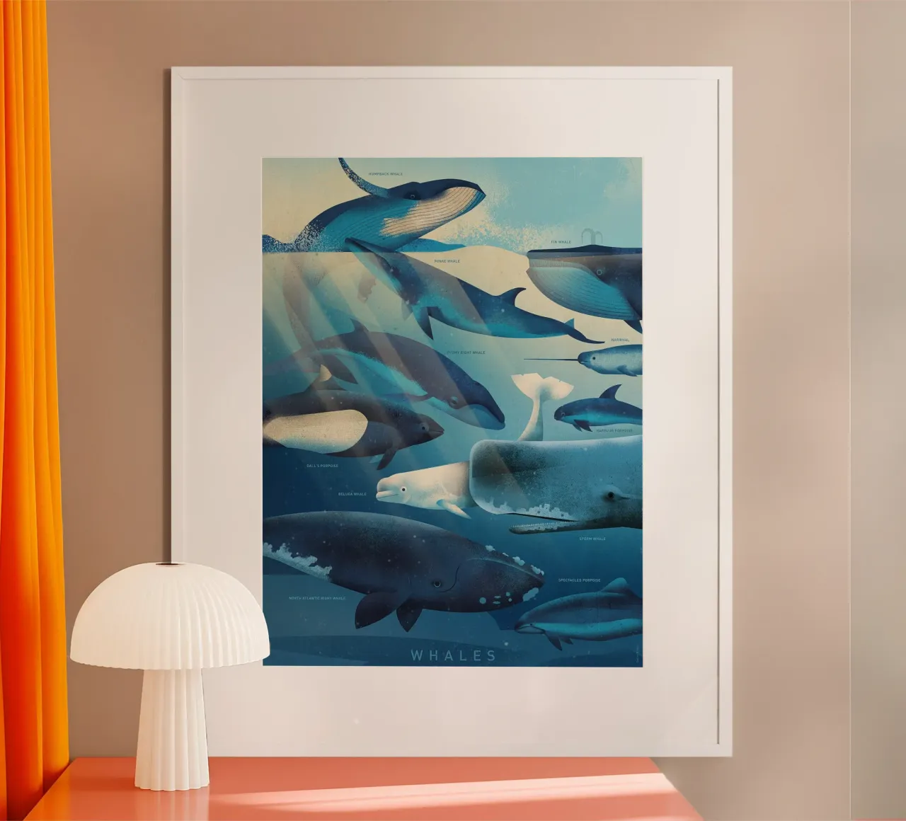 Balene di Dieter Braun poster da David Jackson