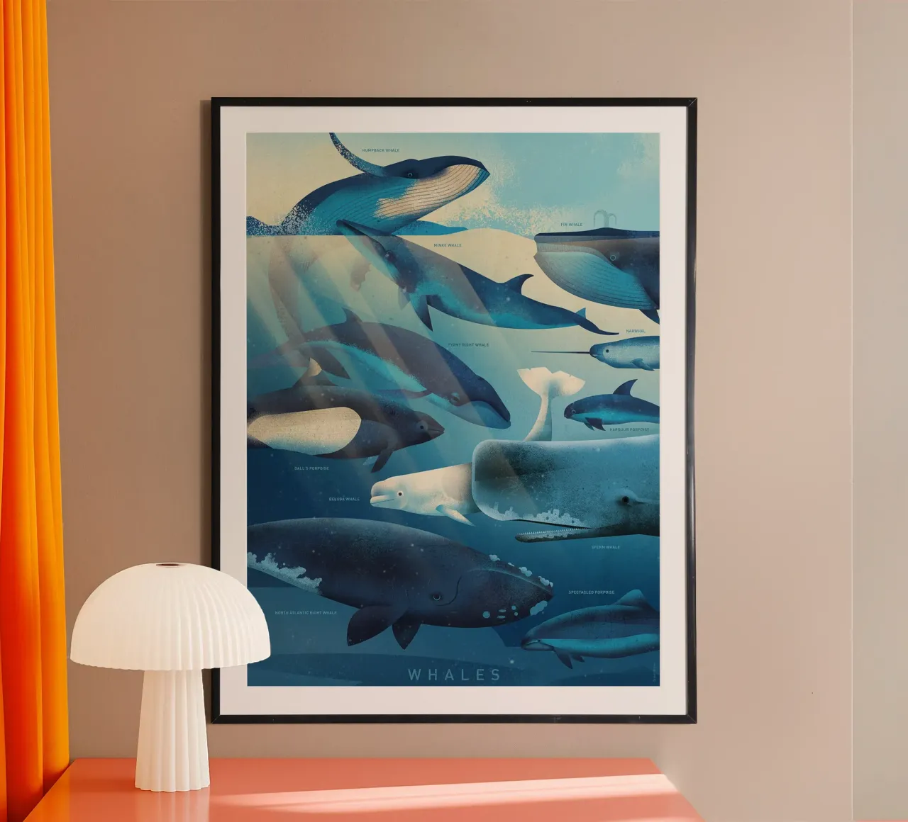 Balene di Dieter Braun poster da David Jackson