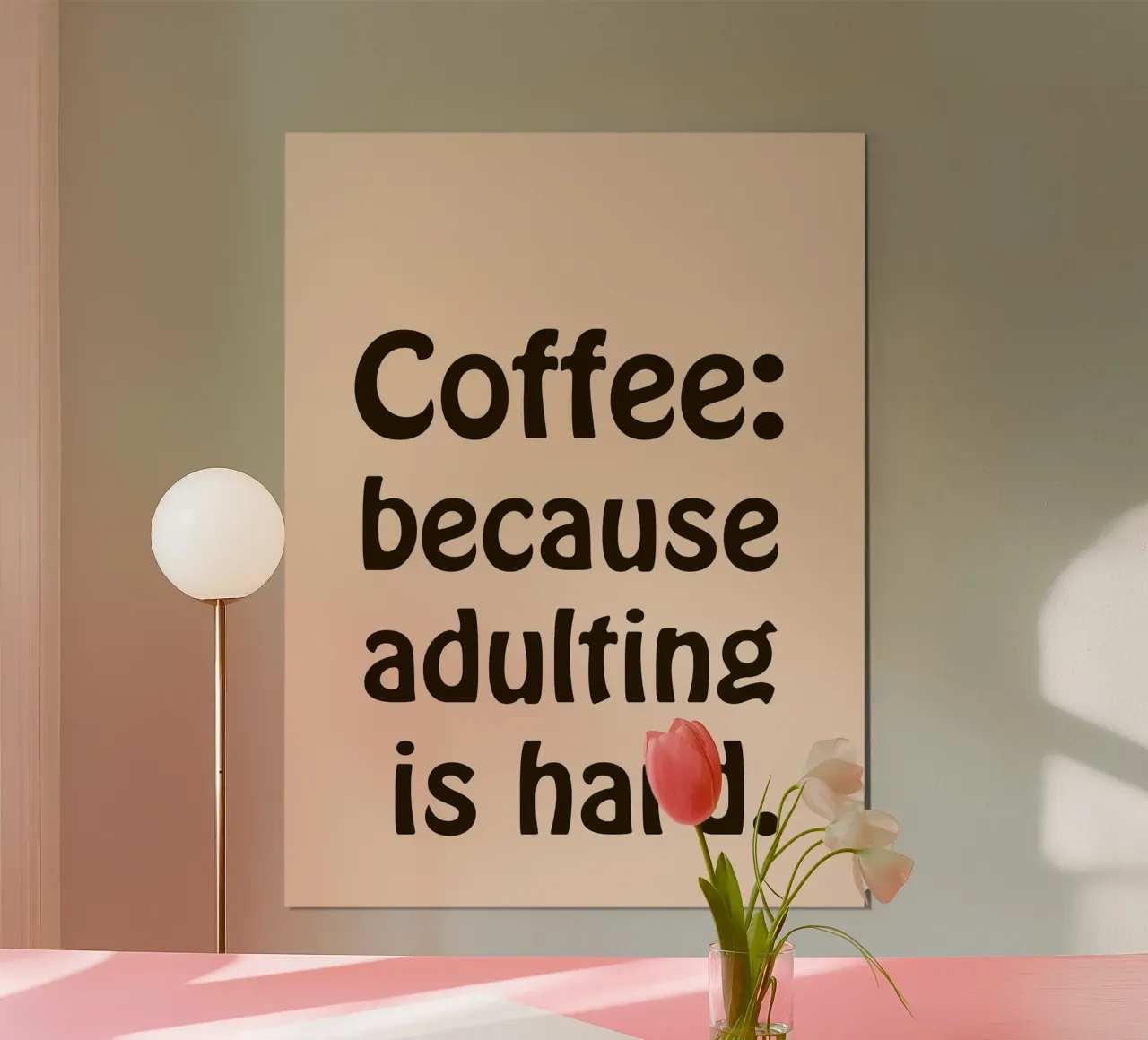 Caffè_ L'età adulta è difficile poster da Alexander Brown