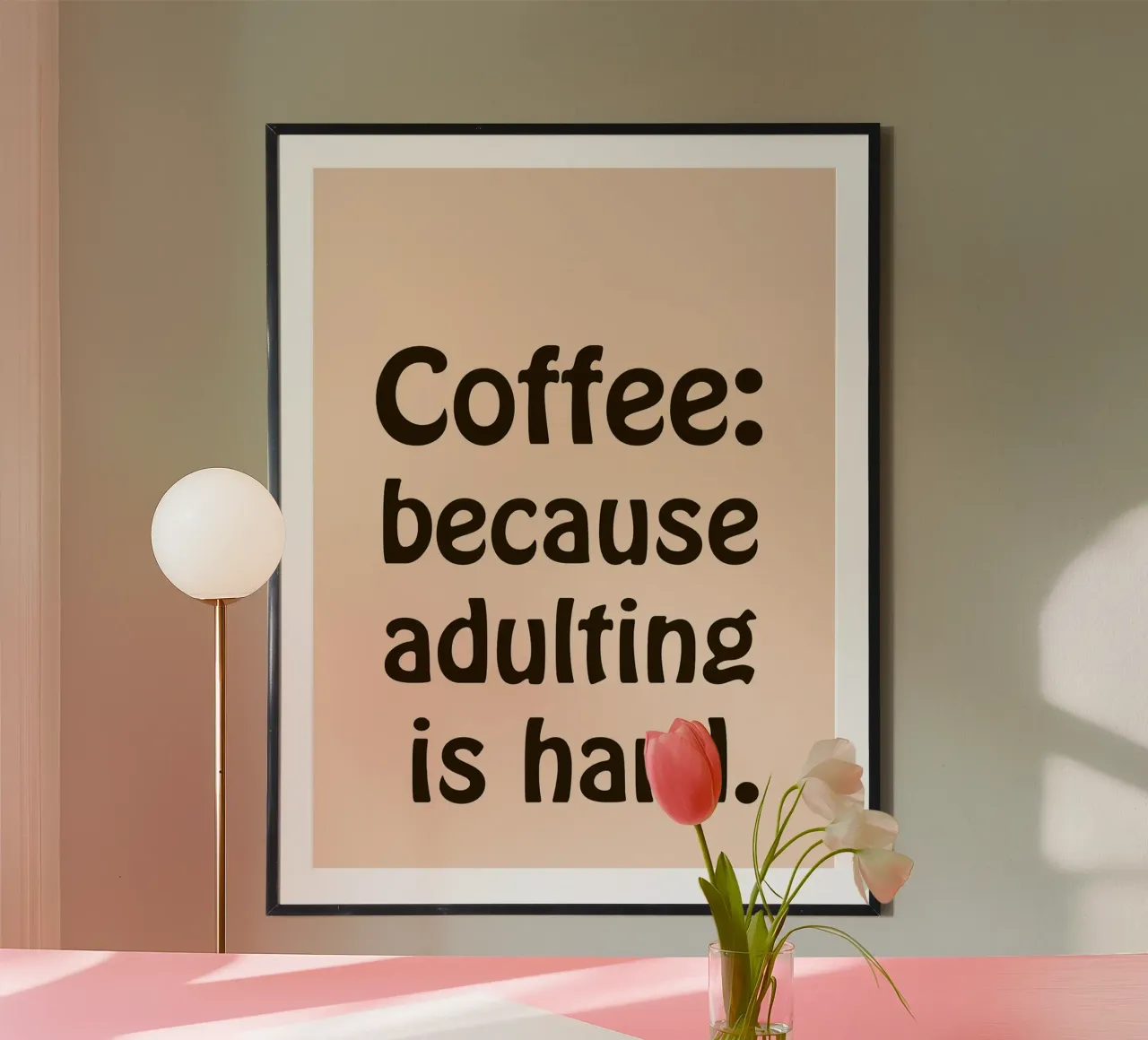 Caffè_ L'età adulta è difficile poster da Alexander Brown
