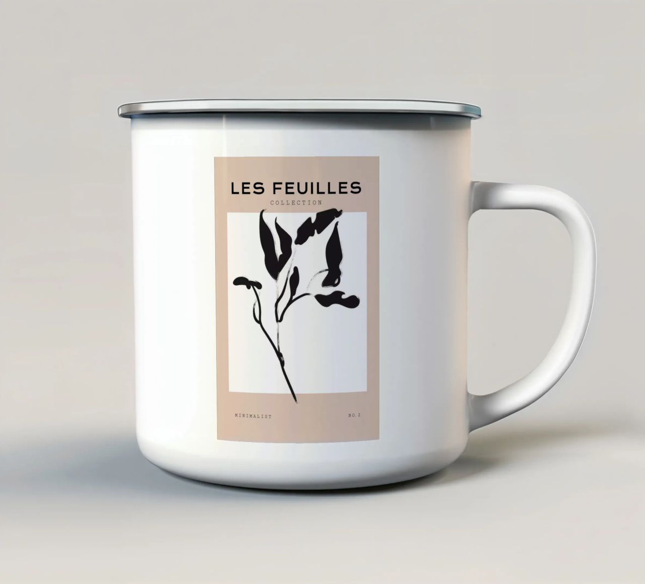 Boho Bohemian 7 Capparis mug en émail de Boho Print Collection