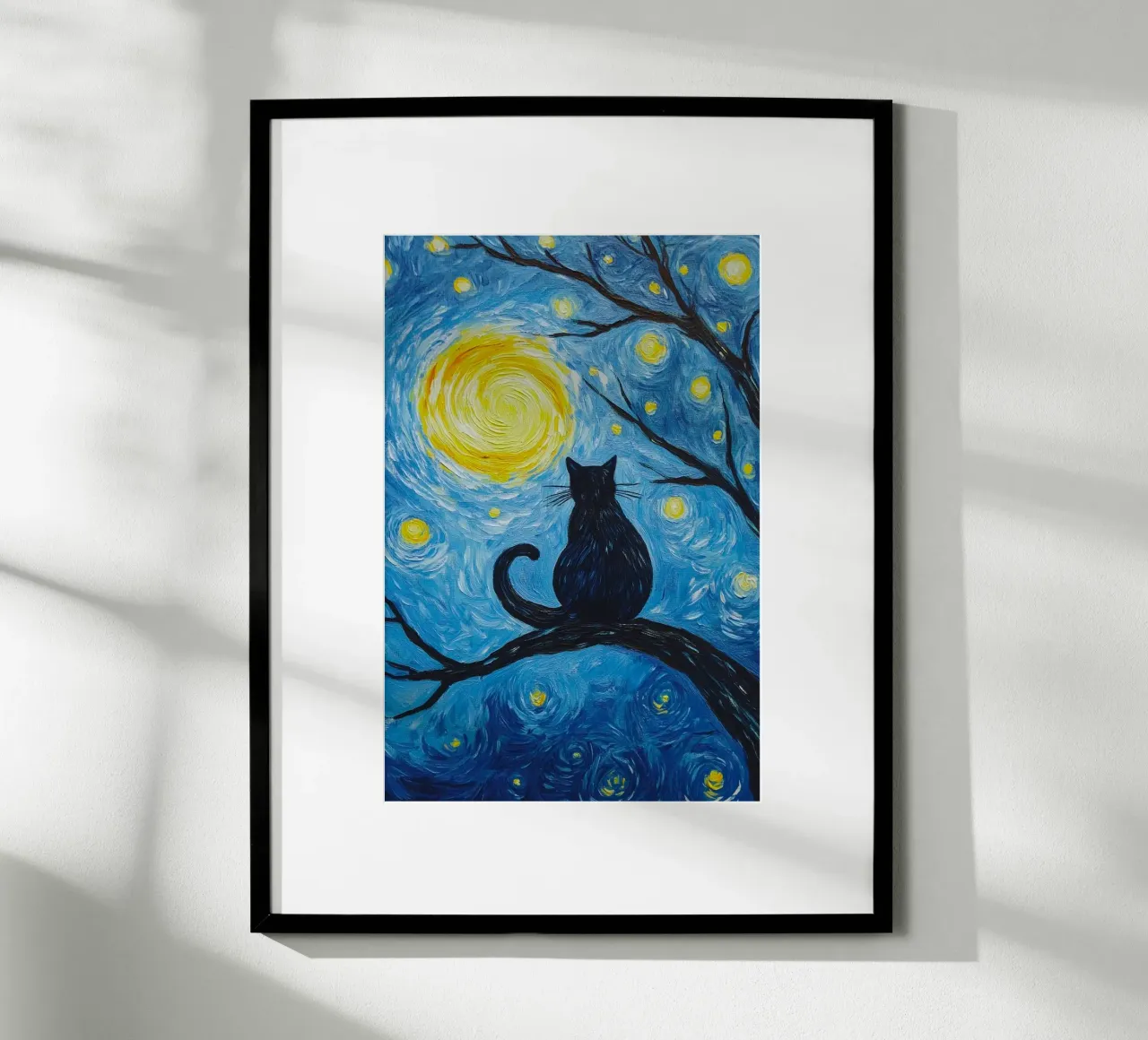 cat on branch poster da lifeline