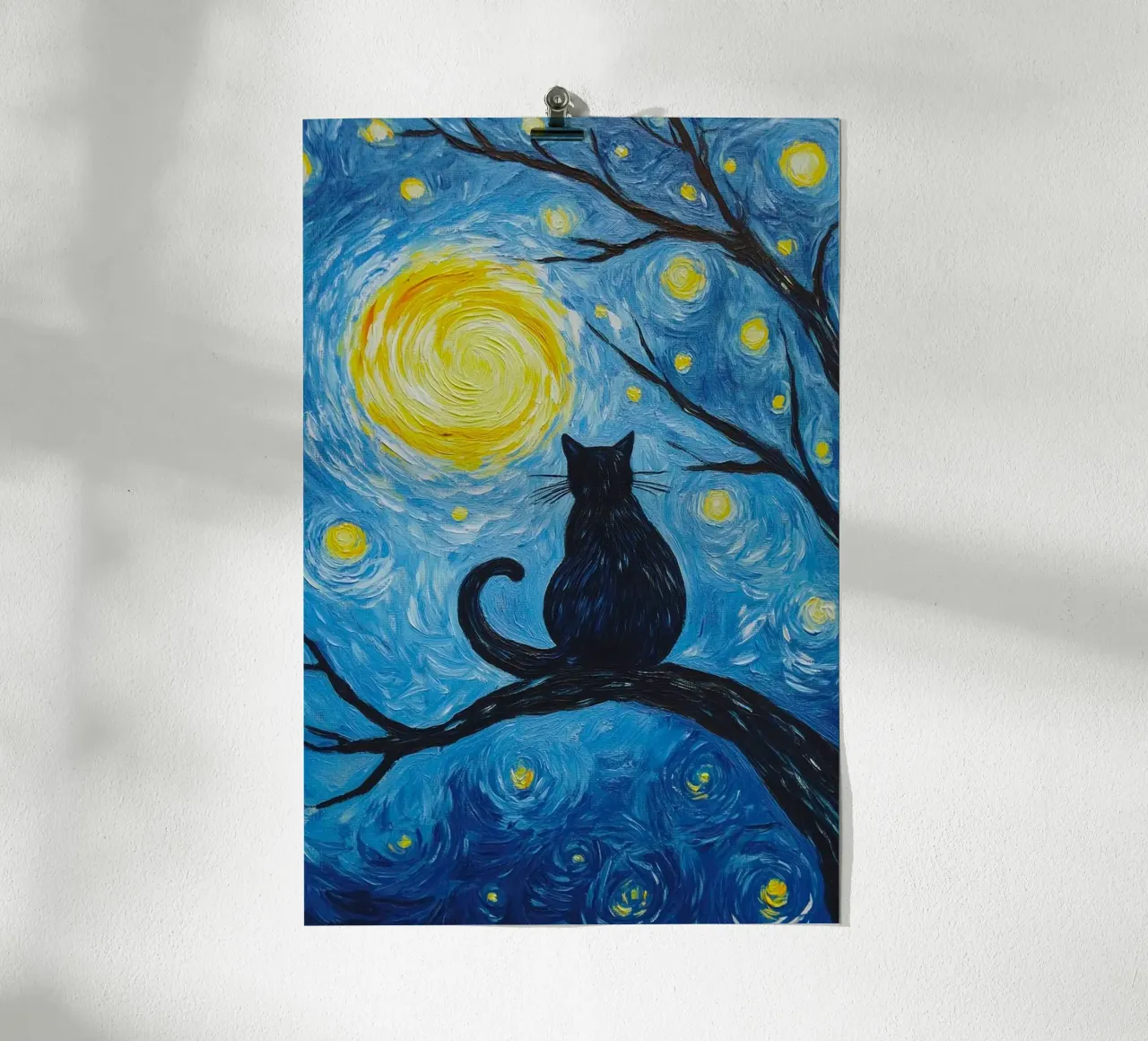 cat on branch poster da lifeline