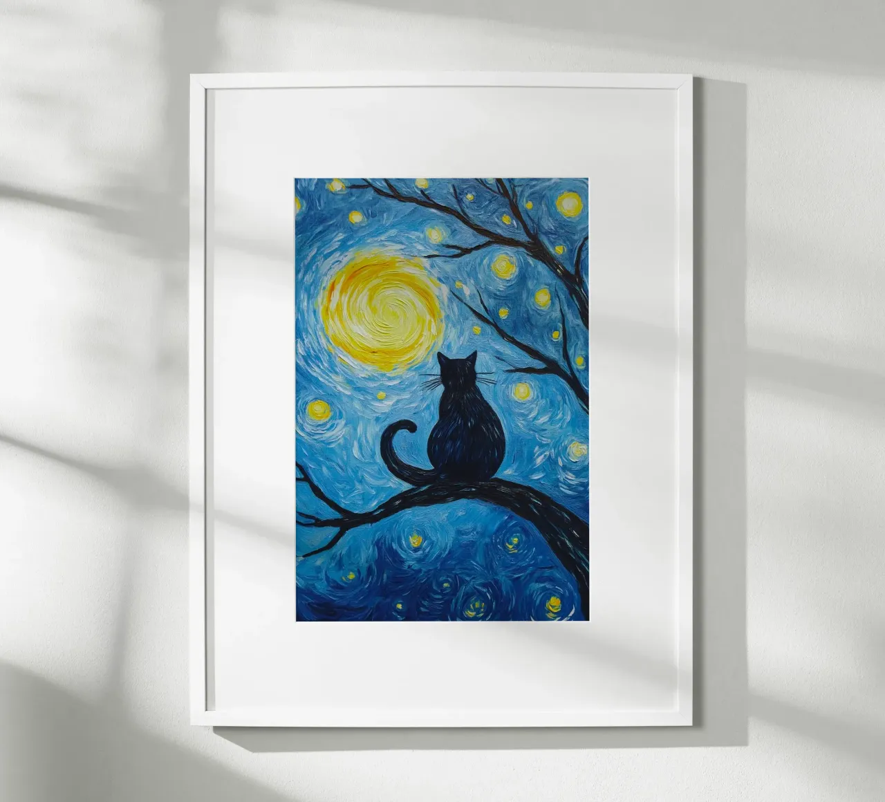 cat on branch poster da lifeline