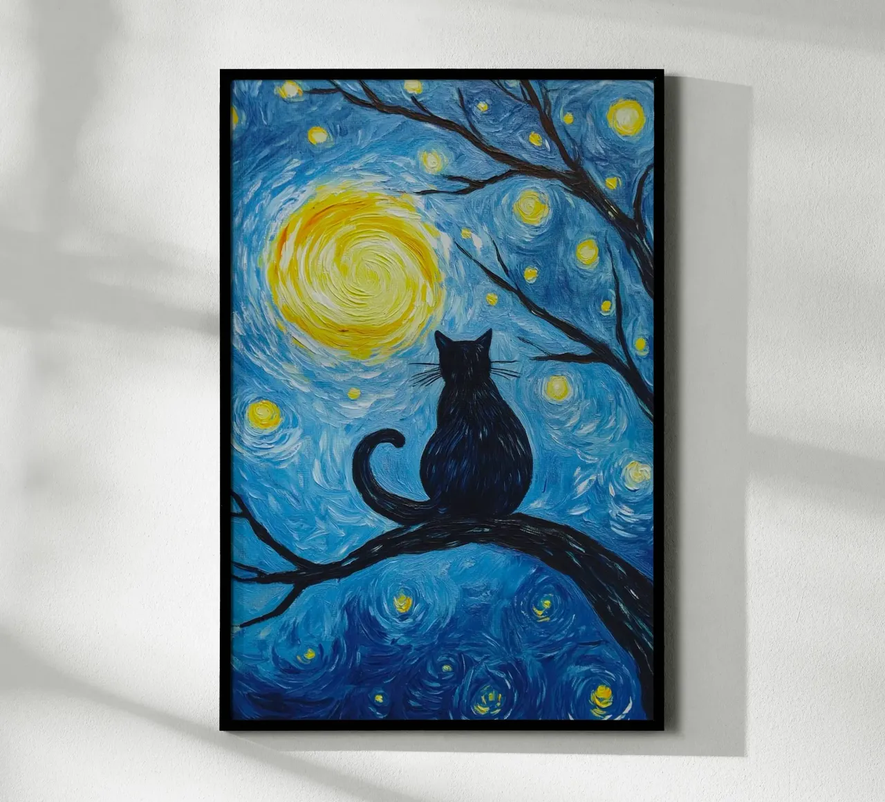 cat on branch poster da lifeline