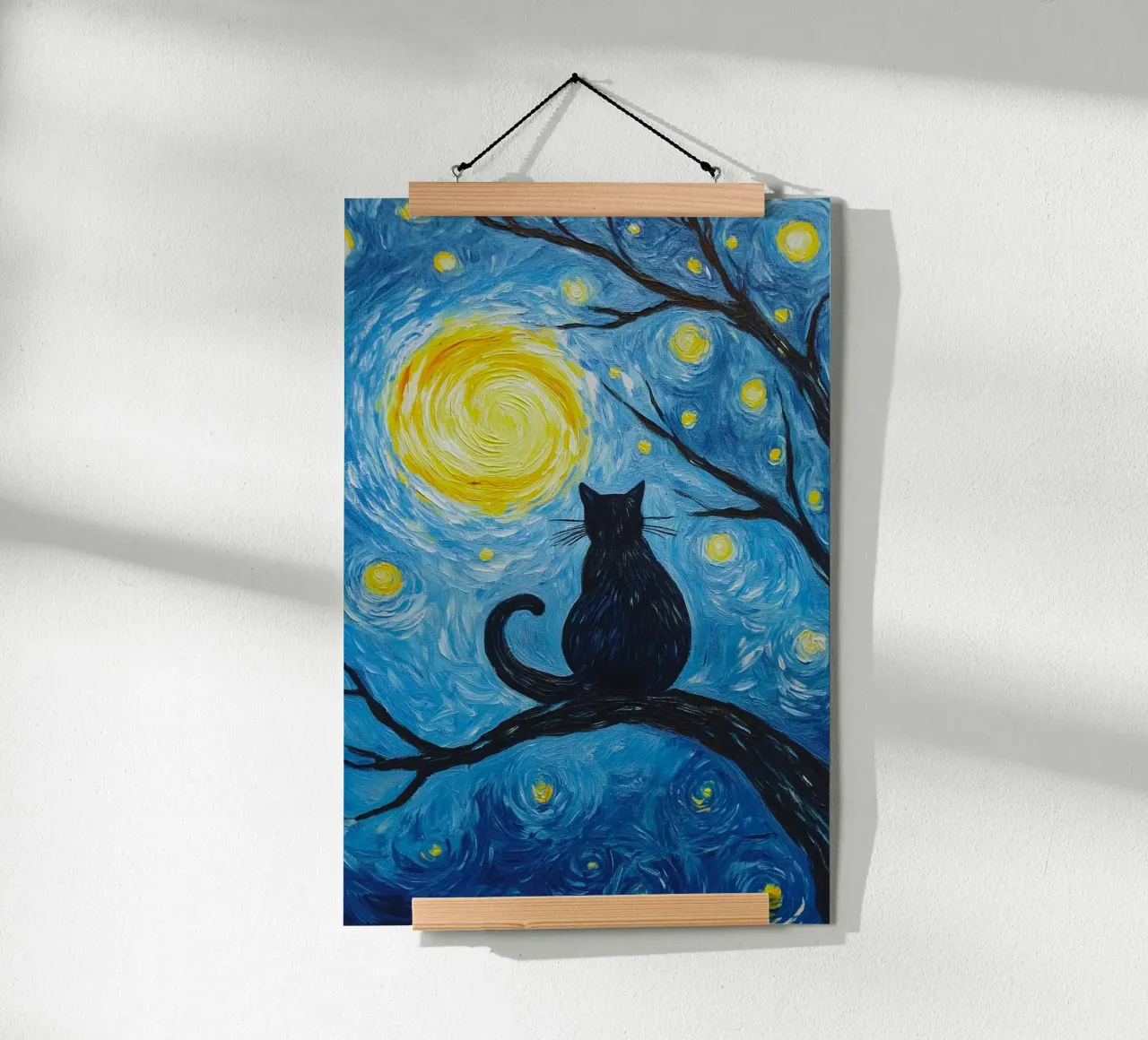 cat on branch poster da lifeline