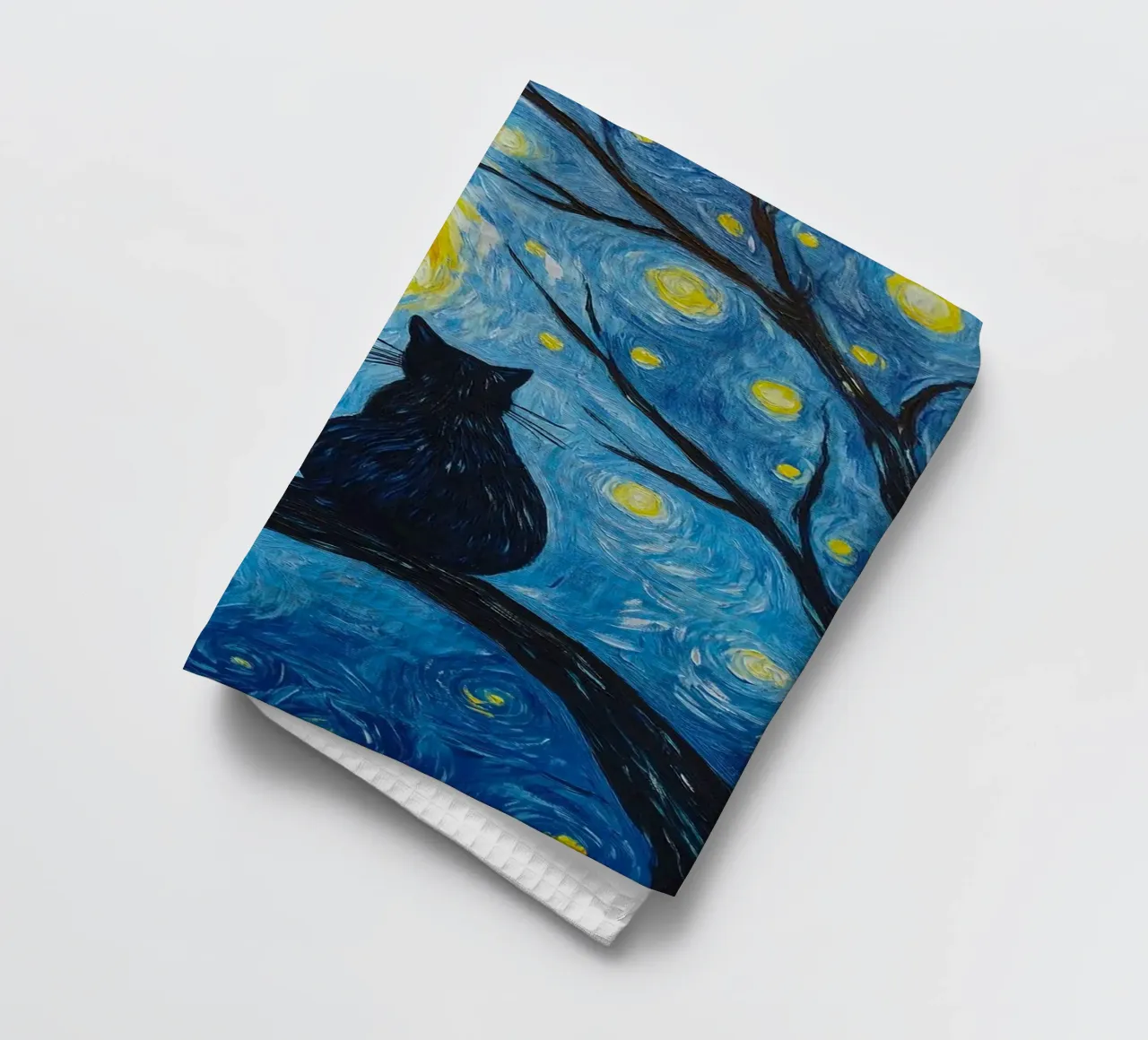 cat on branch canovaccio da cucina da lifeline