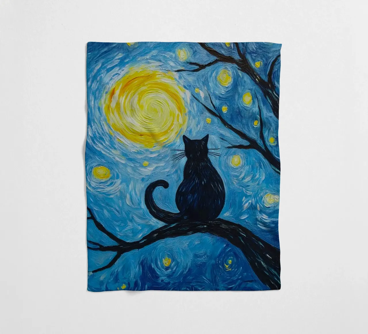 cat on branch coperta in pile da lifeline