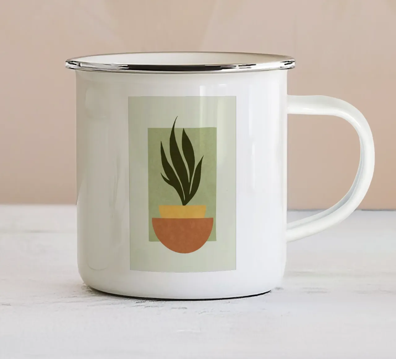 the vase circle tazza in smalto da lifeline