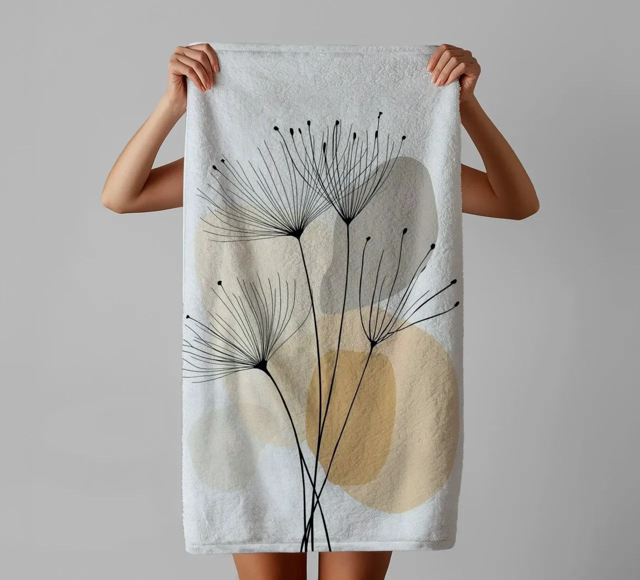 line canvas branch Handtuch von miracle