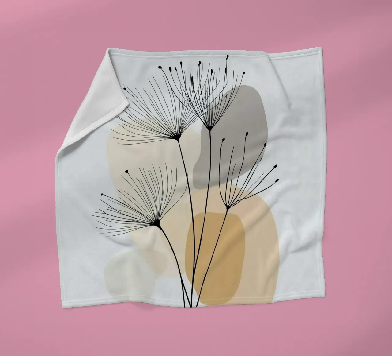 line canvas branch coperta in pile da miracle