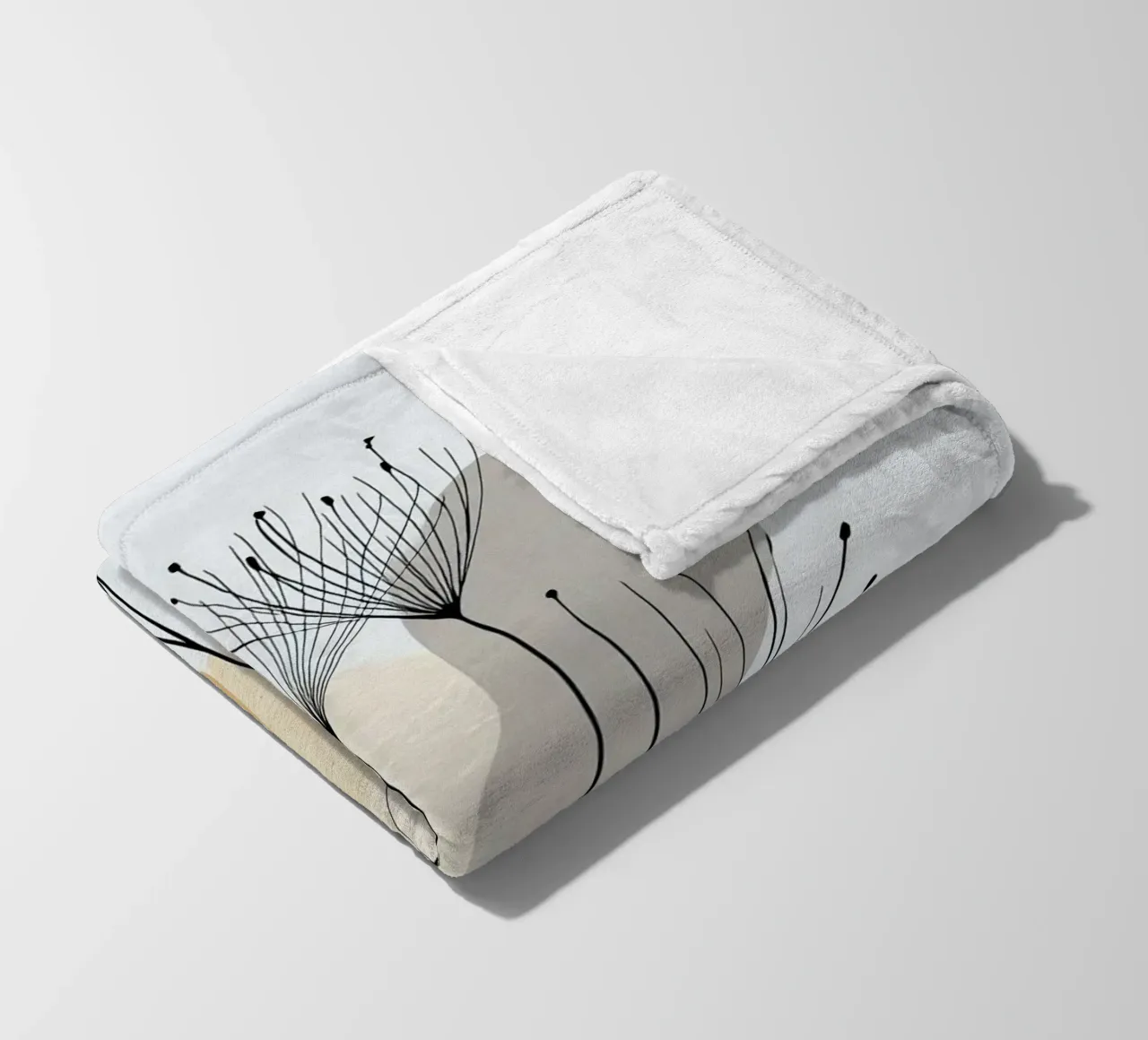 line canvas branch coperta in pile da miracle