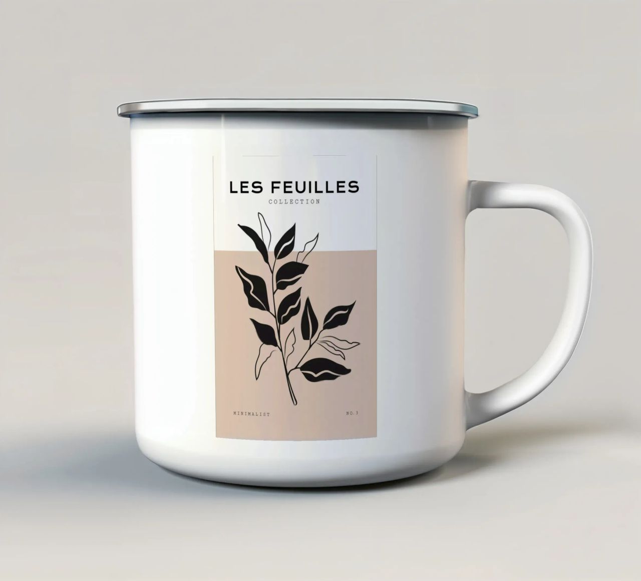 Boho Bohemian 7 Corchorus mug en émail de Boho Print Collection