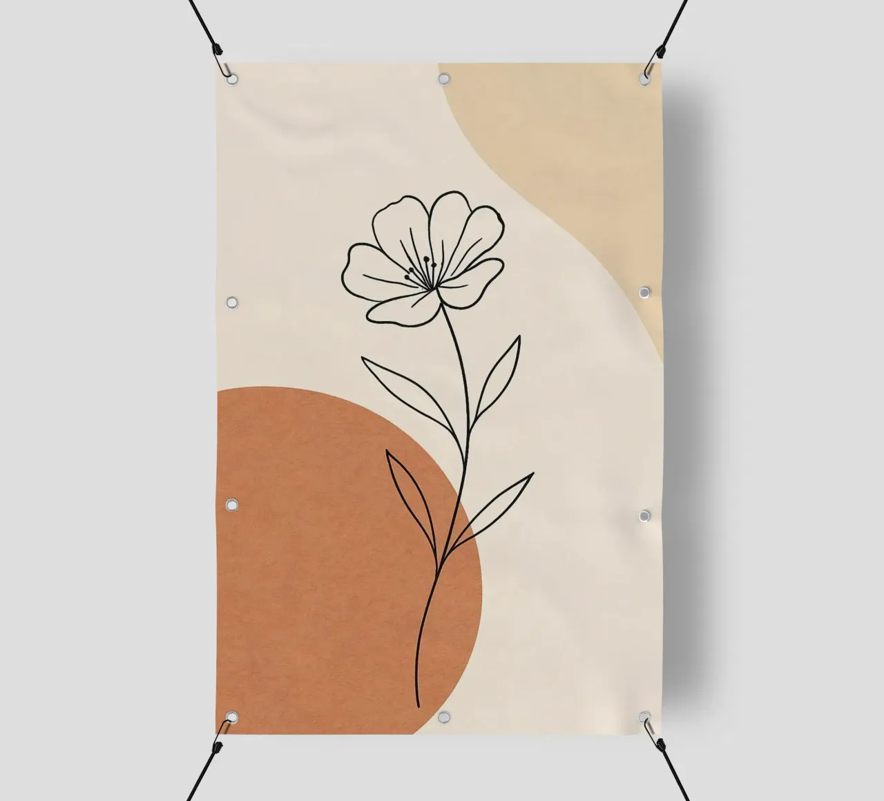 curve line color and flower telo in pvc da lifeline