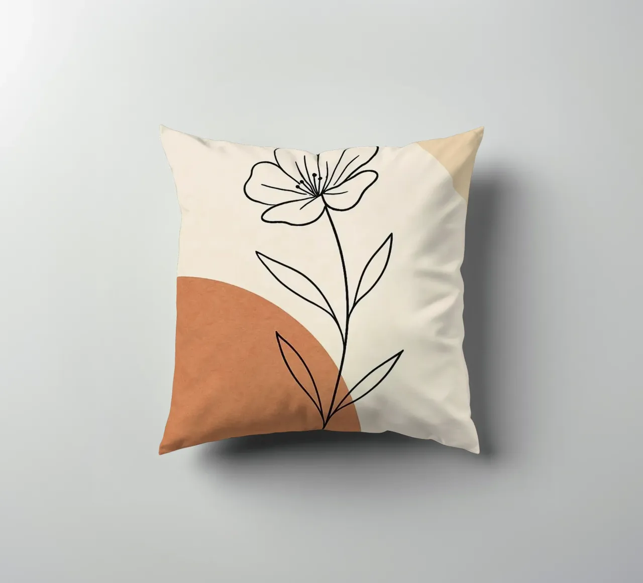 curve line color and flower cuscino da lifeline