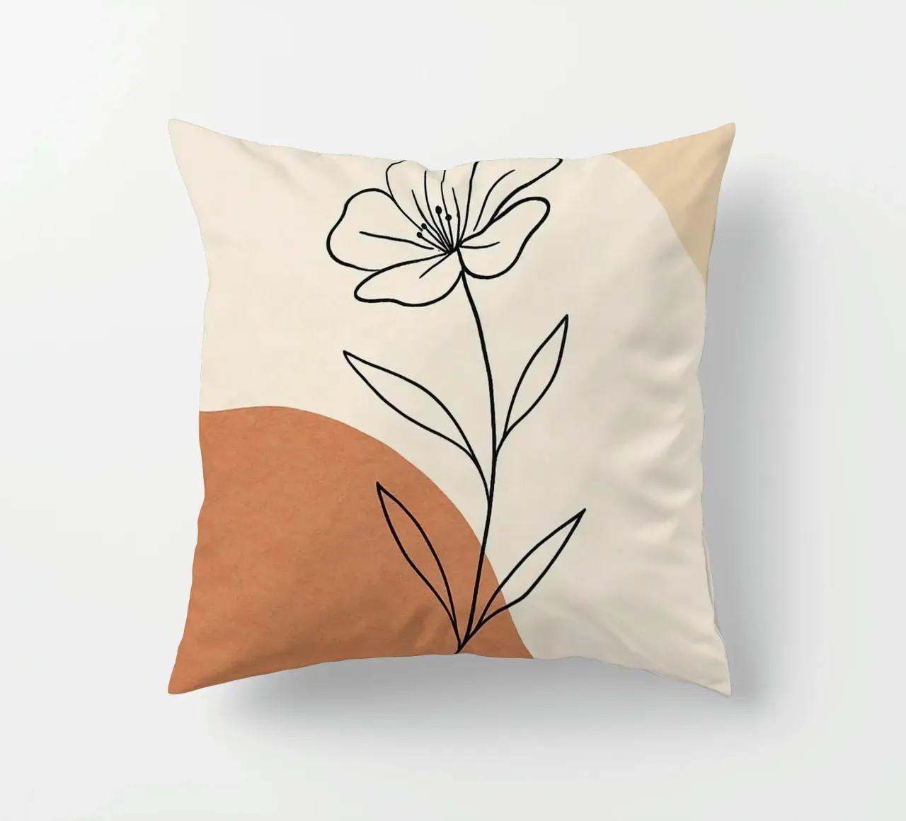 curve line color and flower cuscino da lifeline
