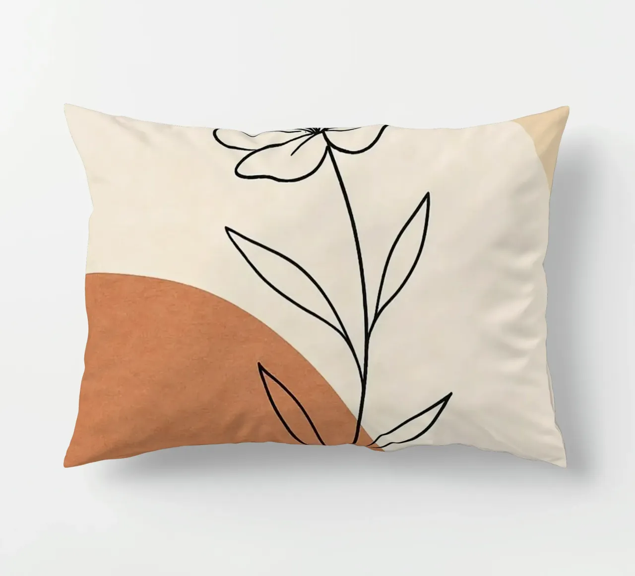 curve line color and flower cuscino da lifeline