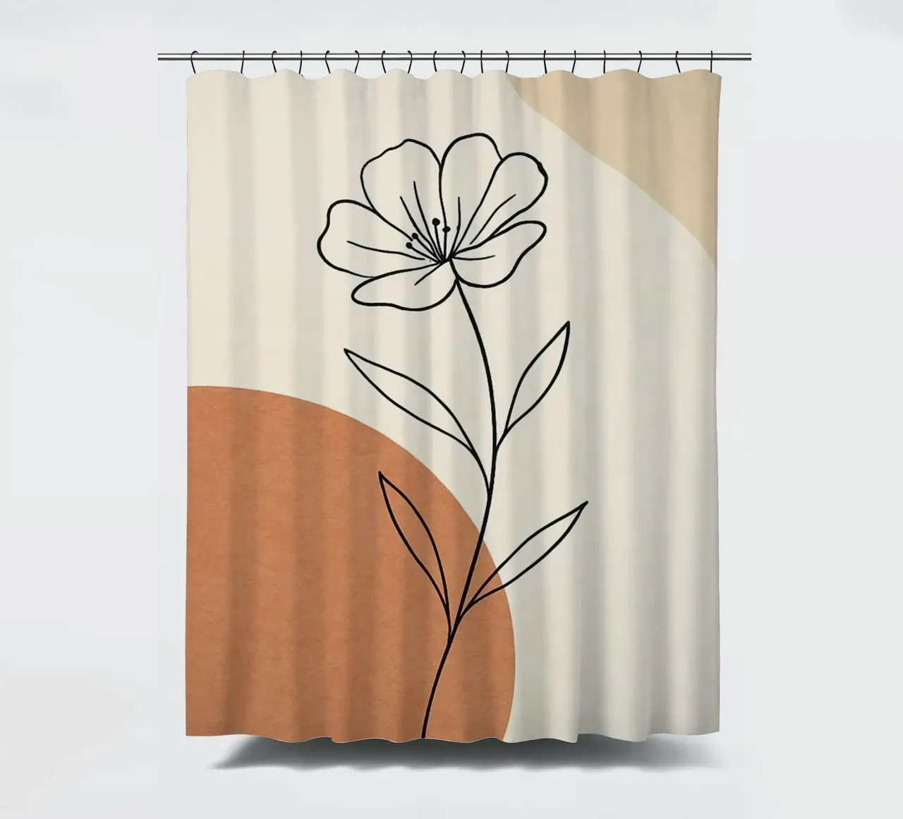 curve line color and flower tenda da doccia da lifeline