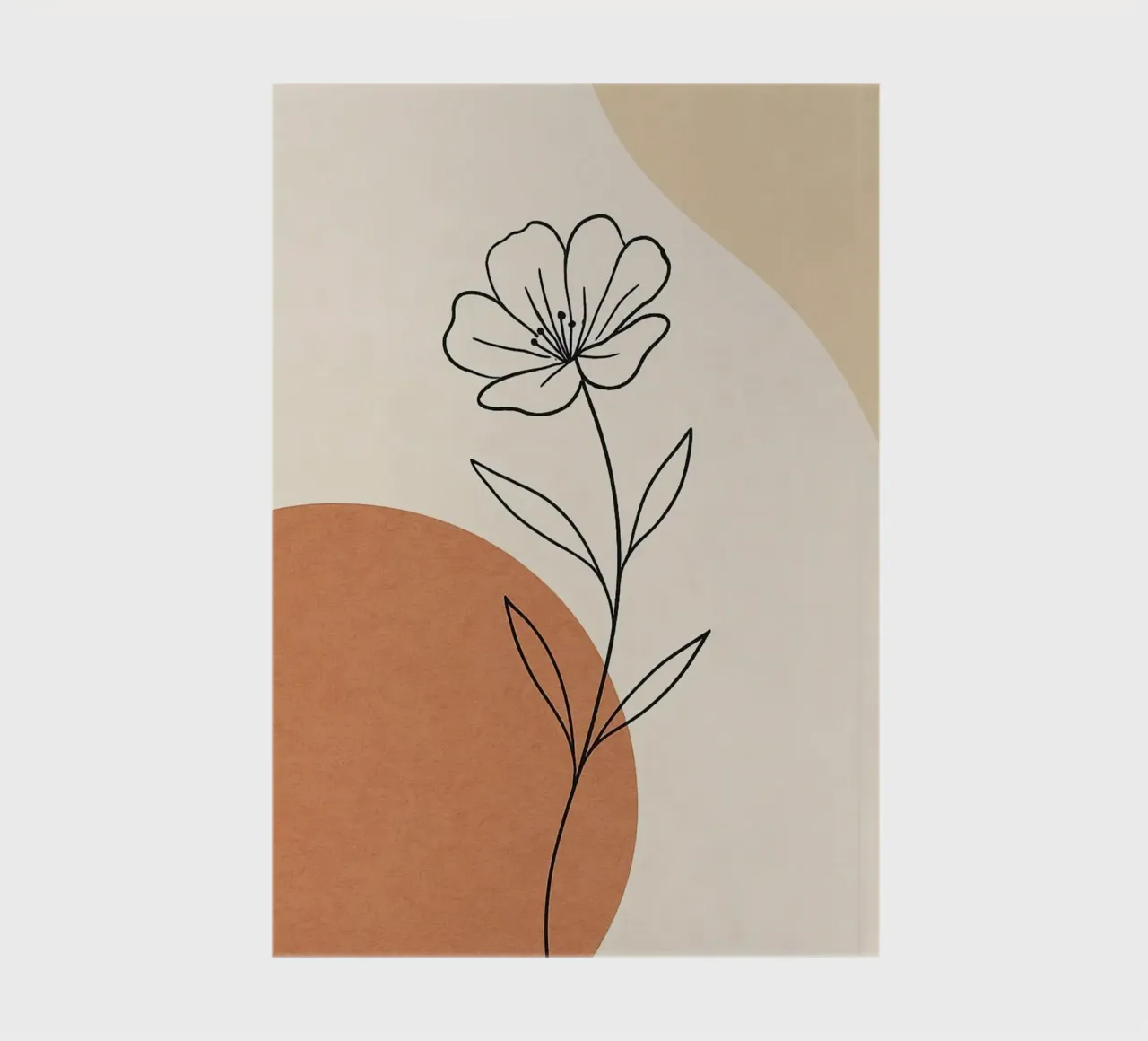 curve line color and flower notebook by lifeline