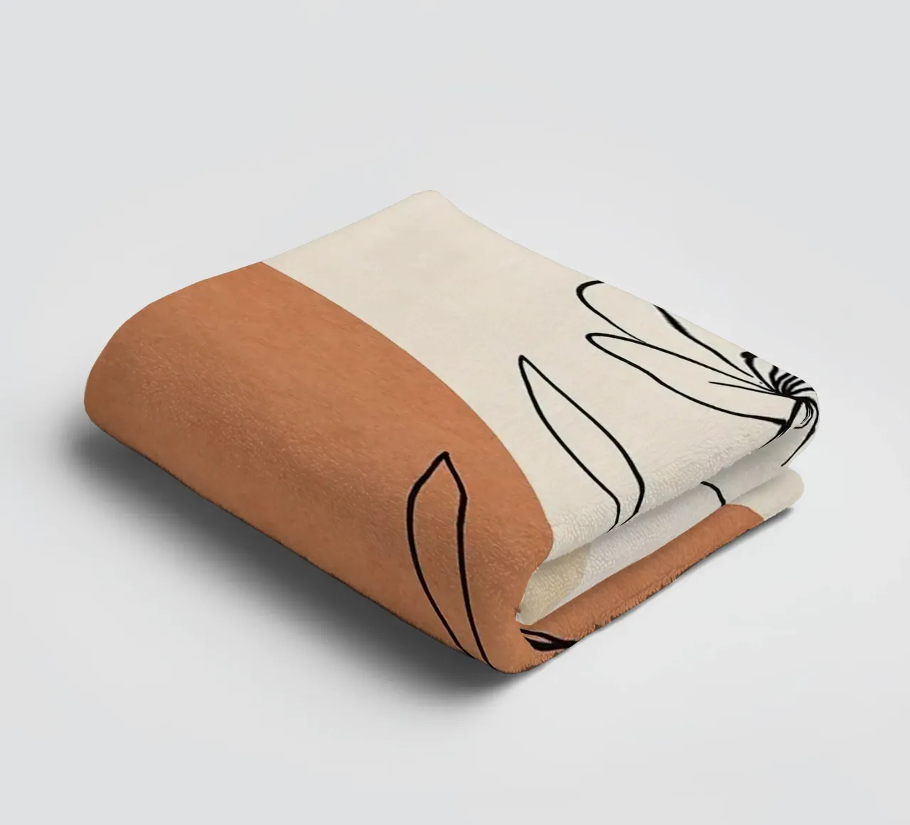 curve line color and flower asciugamano da bagno da lifeline