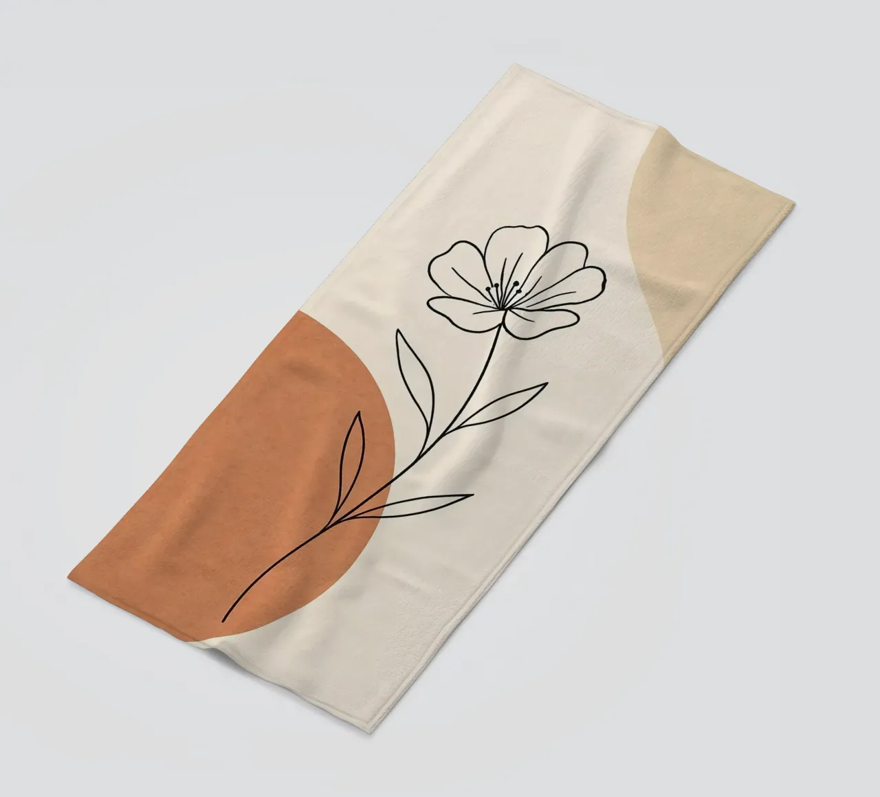 curve line color and flower telo mare da lifeline